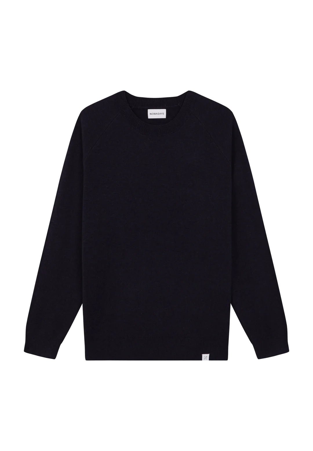 NOWADAYS - Signature Raglan Mouline Sweater - Sky Captain - BACKYARD