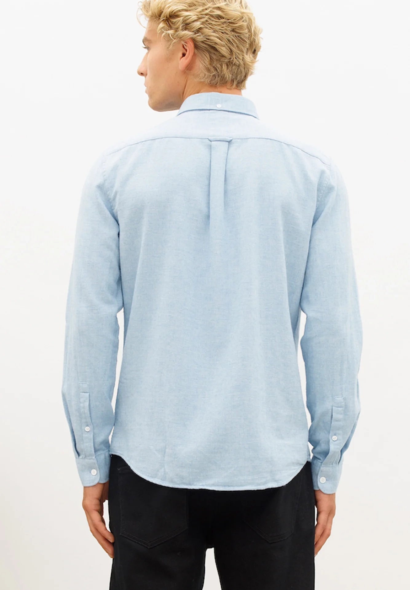 NOWADAYS - Soft Brushed Shirt - Light Blue - BACKYARD