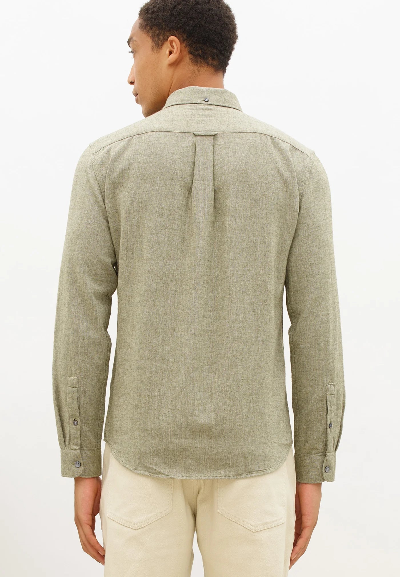 NOWADAYS - Soft Brushed Shirt - Mineral Green - BACKYARD