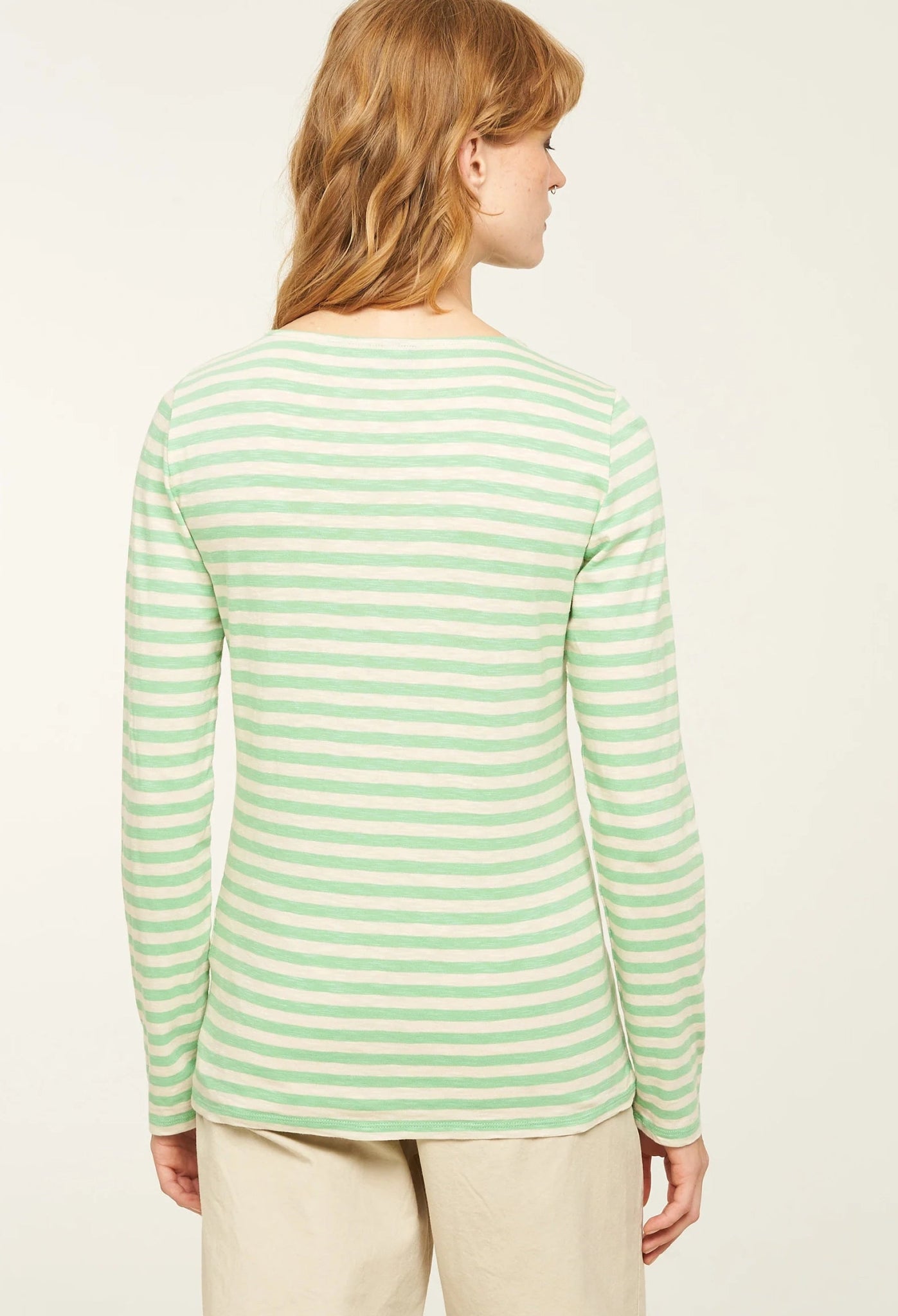 RECOLUTION - Iris Stripes - Sage Green - BACKYARD