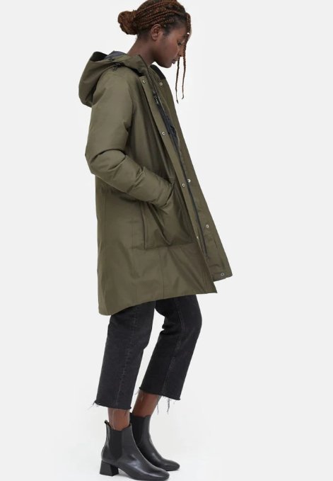 TENTREE - W Daily Parka - Black Olive Green - BACKYARD