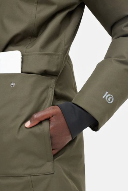 TENTREE - W Daily Parka - Black Olive Green - BACKYARD