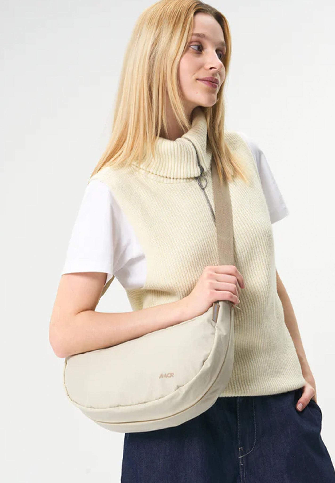 AEVOR - Bike Sling Bag - Off White - BACKYARD