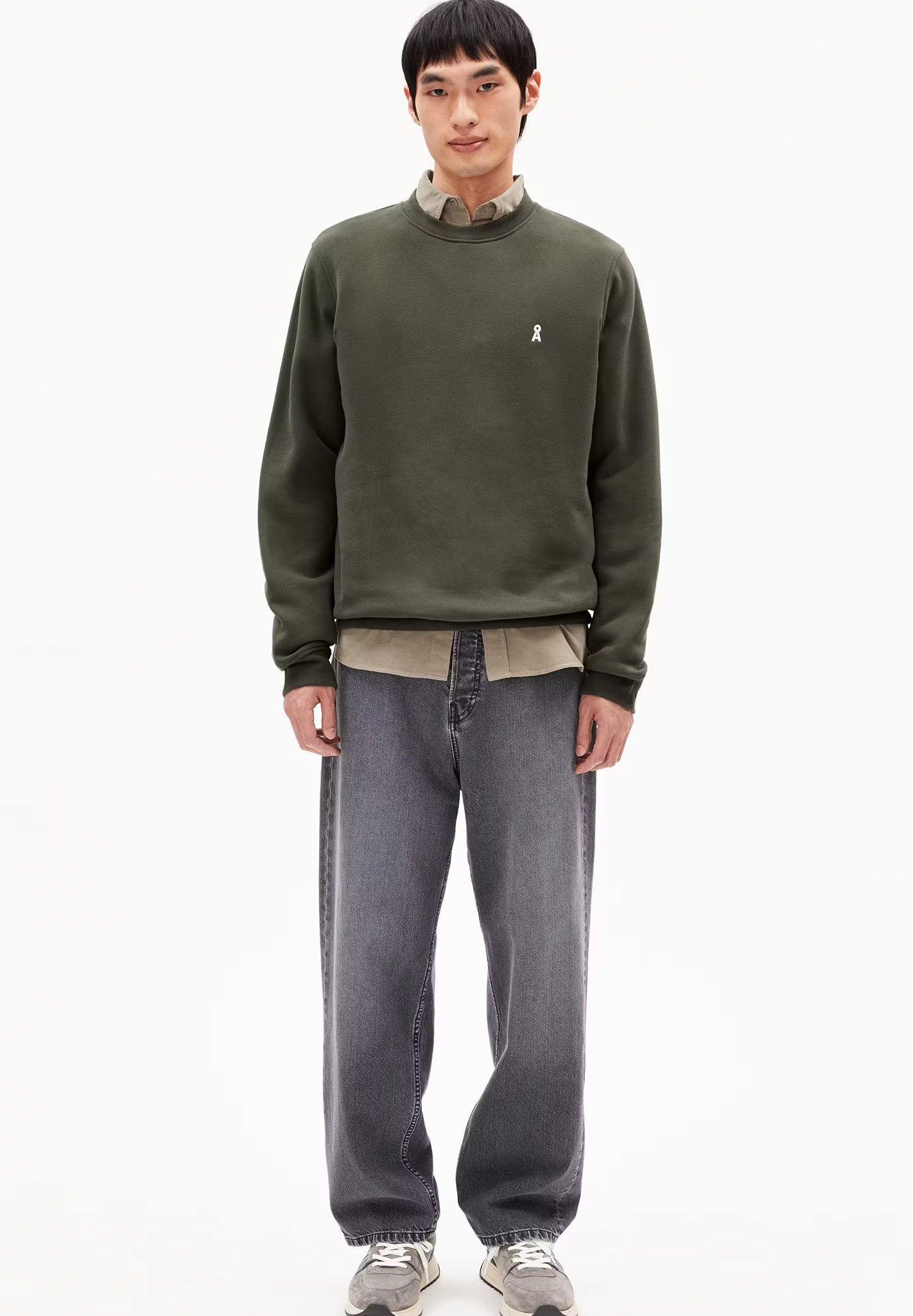 ARMEDANGELS - Baaro Fleece - Forest Pine - BACKYARD