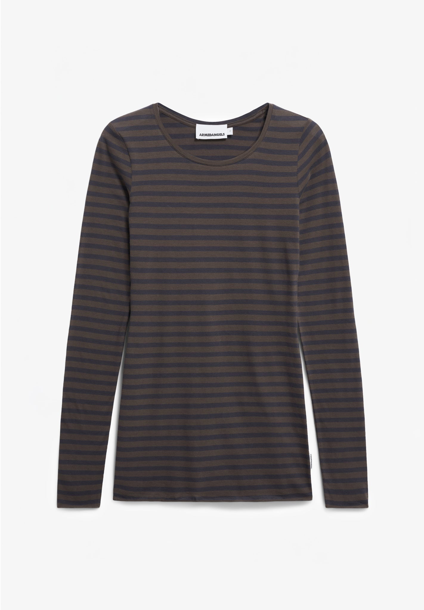 ARMEDANGELS - Einiaara Stripes - Walnut Cream Dark Steel - BACKYARD