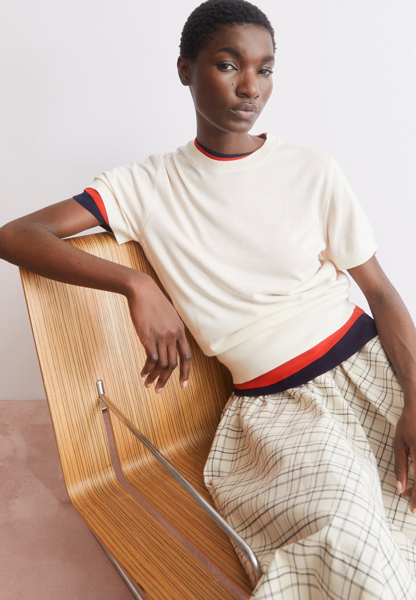 ARMEDANGELS - Fine S SL Knit Sweater - Oatmilk - BACKYARD