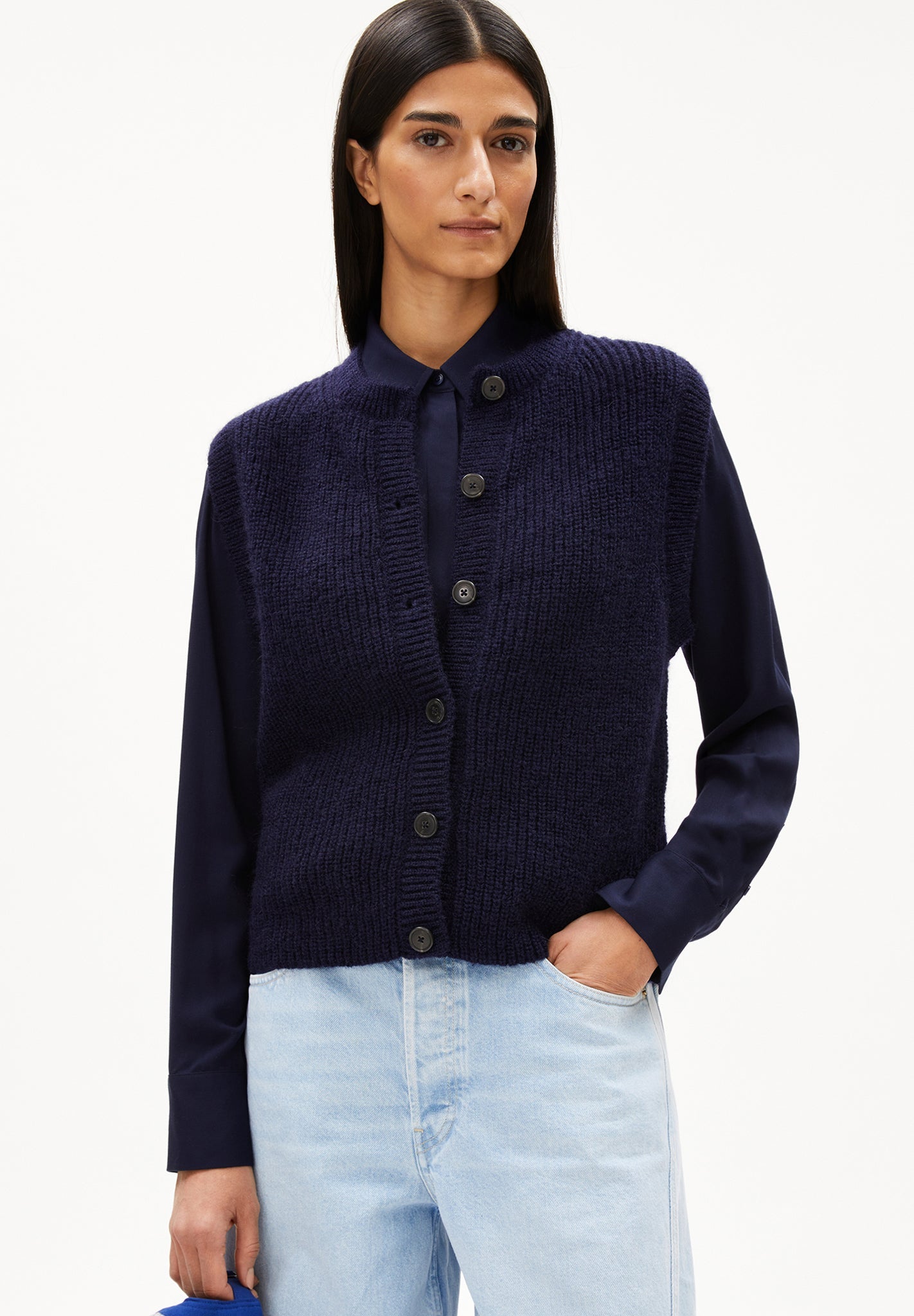 ARMEDANGELS - Helgeaa Premium - Tinted Navy - BACKYARD