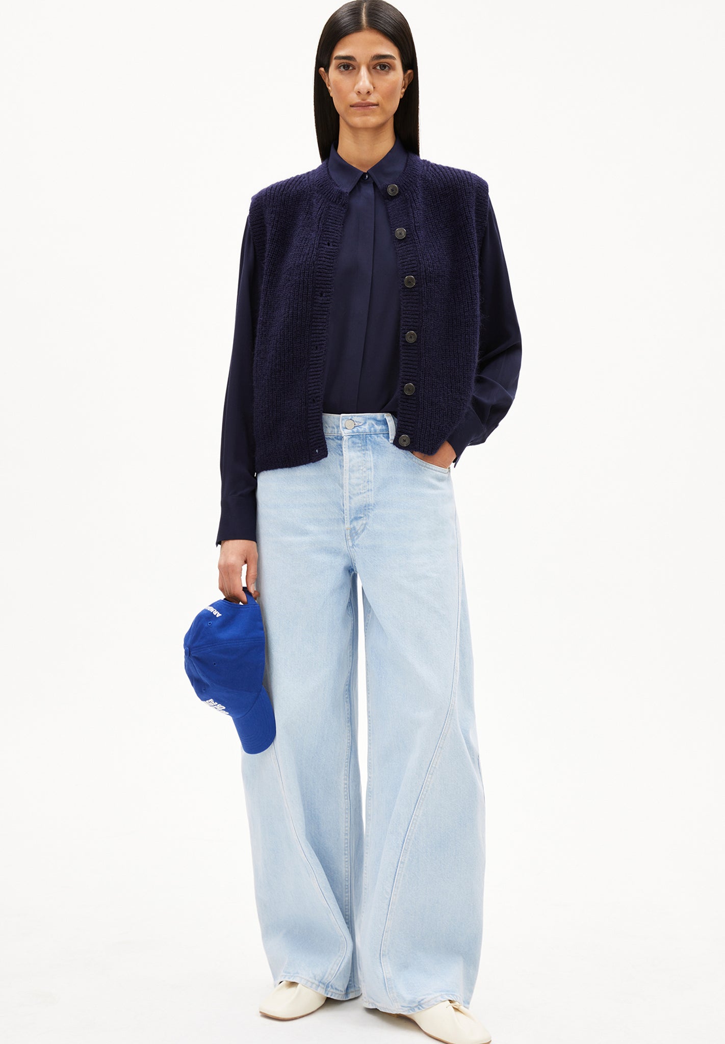 ARMEDANGELS - Helgeaa Premium - Tinted Navy - BACKYARD