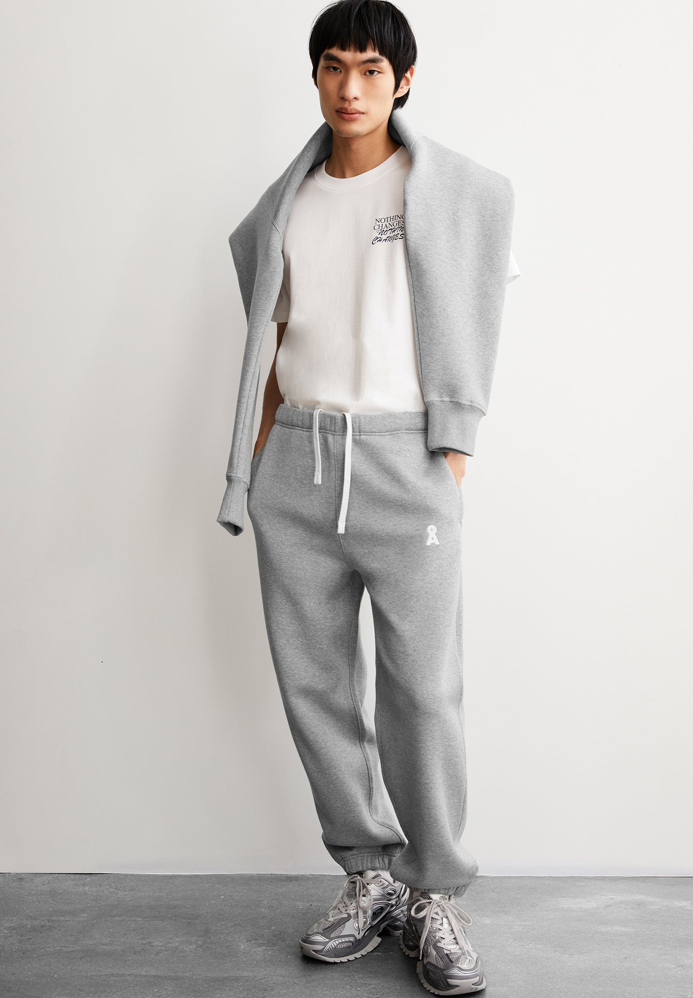 ARMEDANGELS - Iconic Å Baasti - Silver Melange - BACKYARD