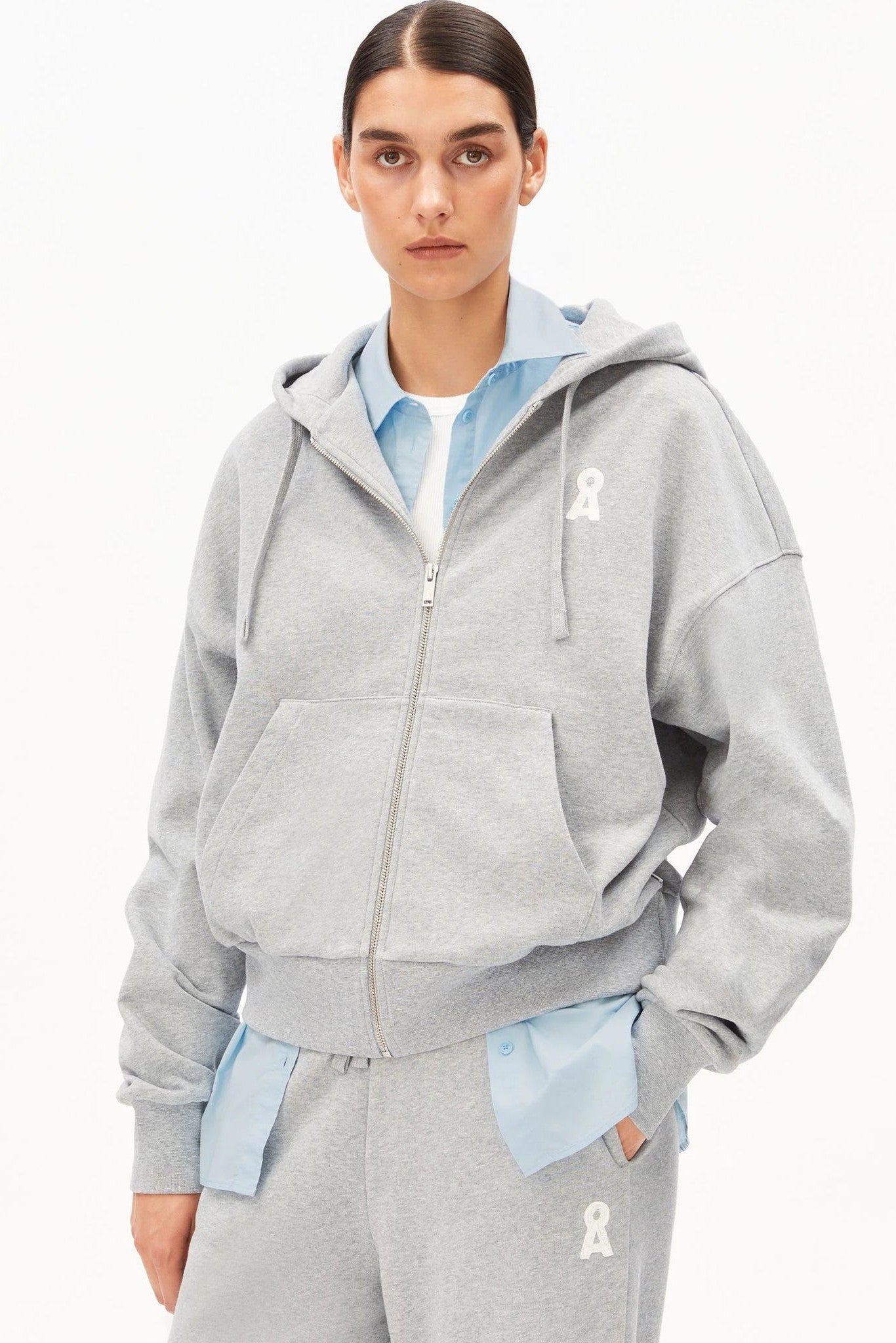 ARMEDANGELS - Iconic Å Rixamaa - Silver Melange - BACKYARD