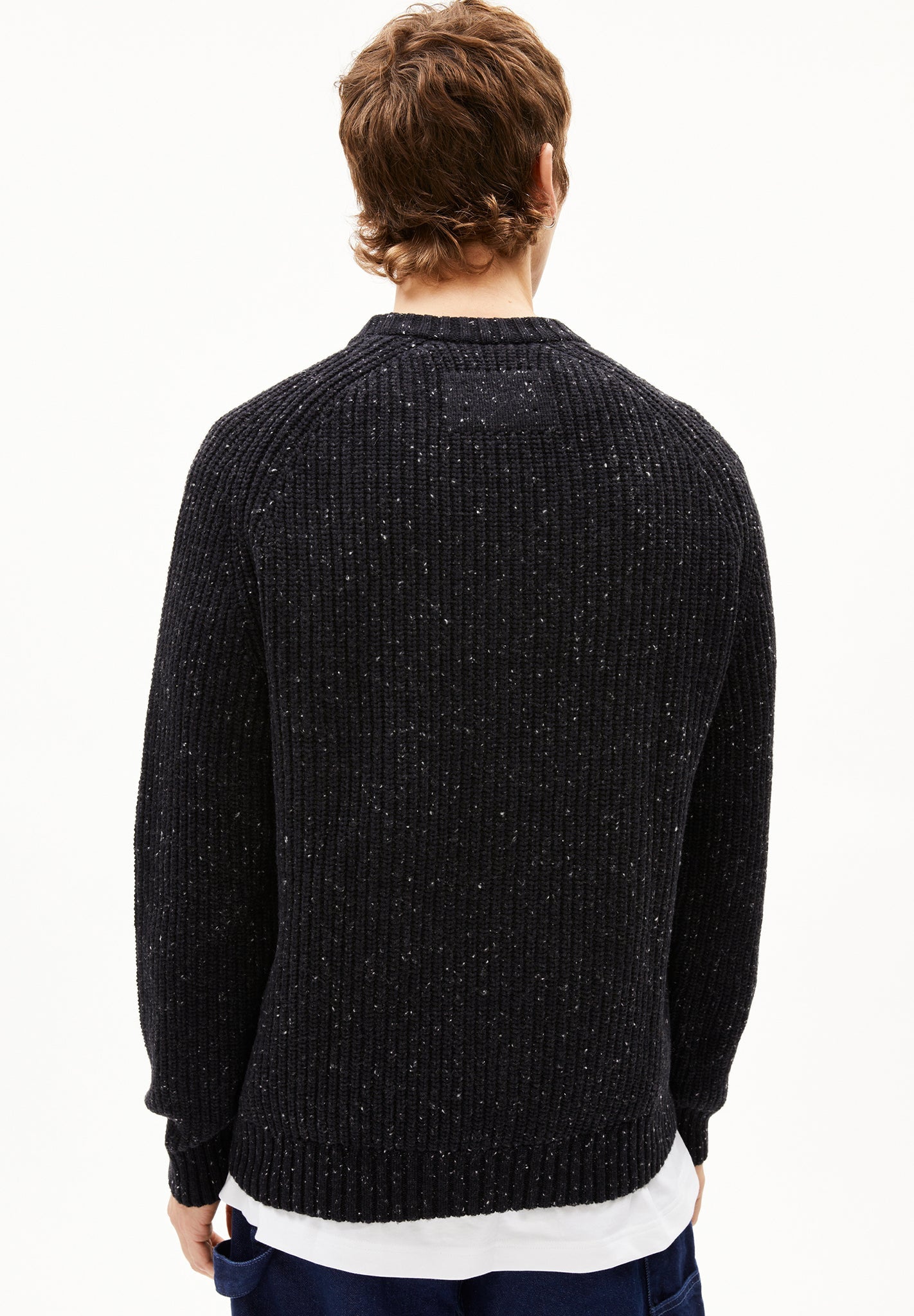 ARMEDANGELS - Kiaano Tweed - Black Oatmilk Tweed - BACKYARD