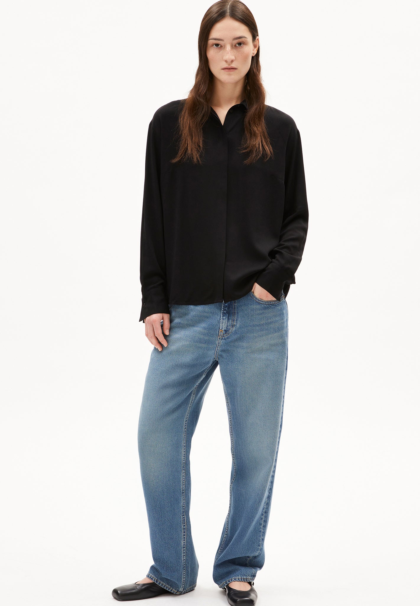 ARMEDANGELS - Larisaana Longsleeve - Black - BACKYARD