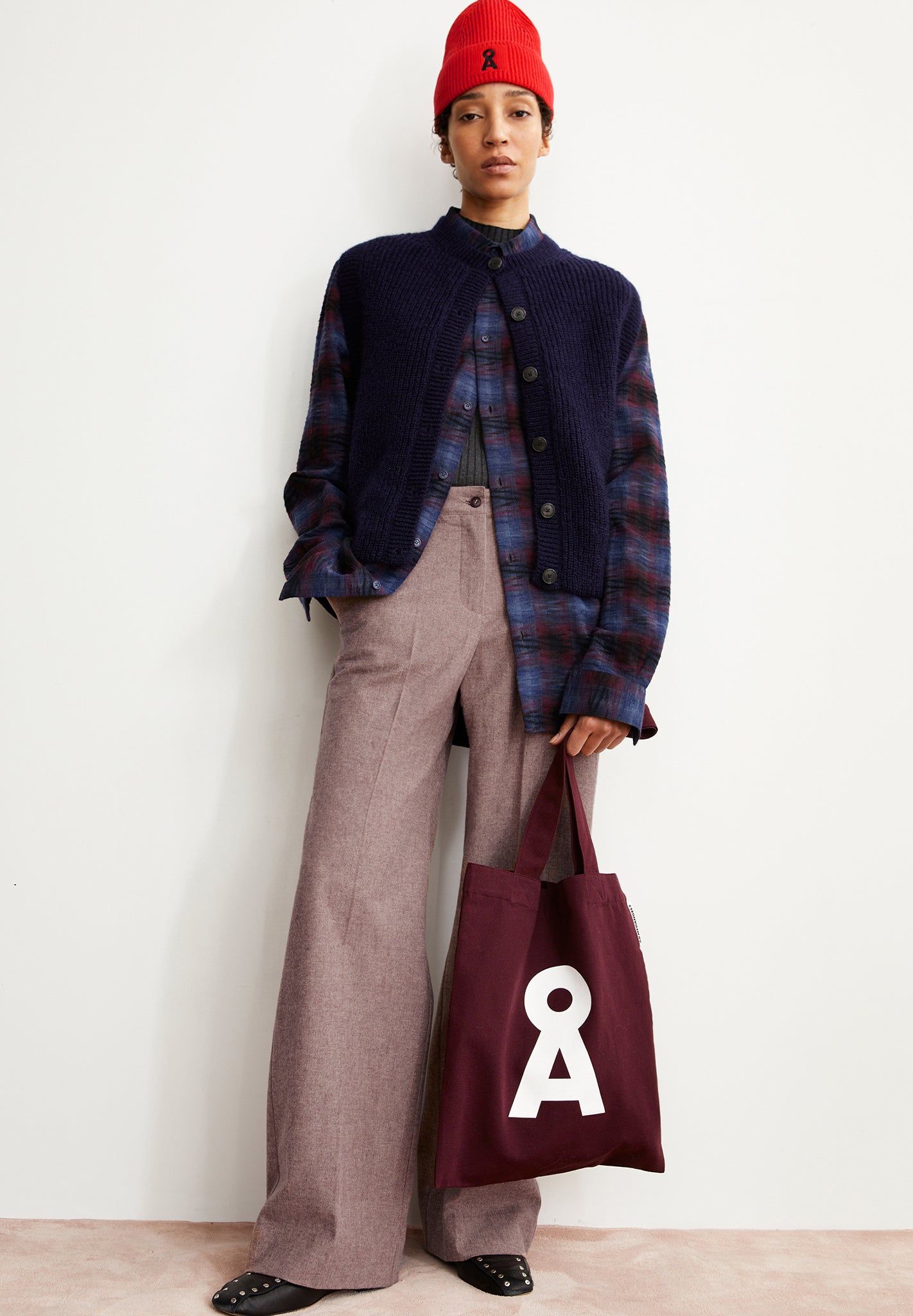 ARMEDANGELS - Leandraa Handaas - Pure Dark Cranberry - BACKYARD