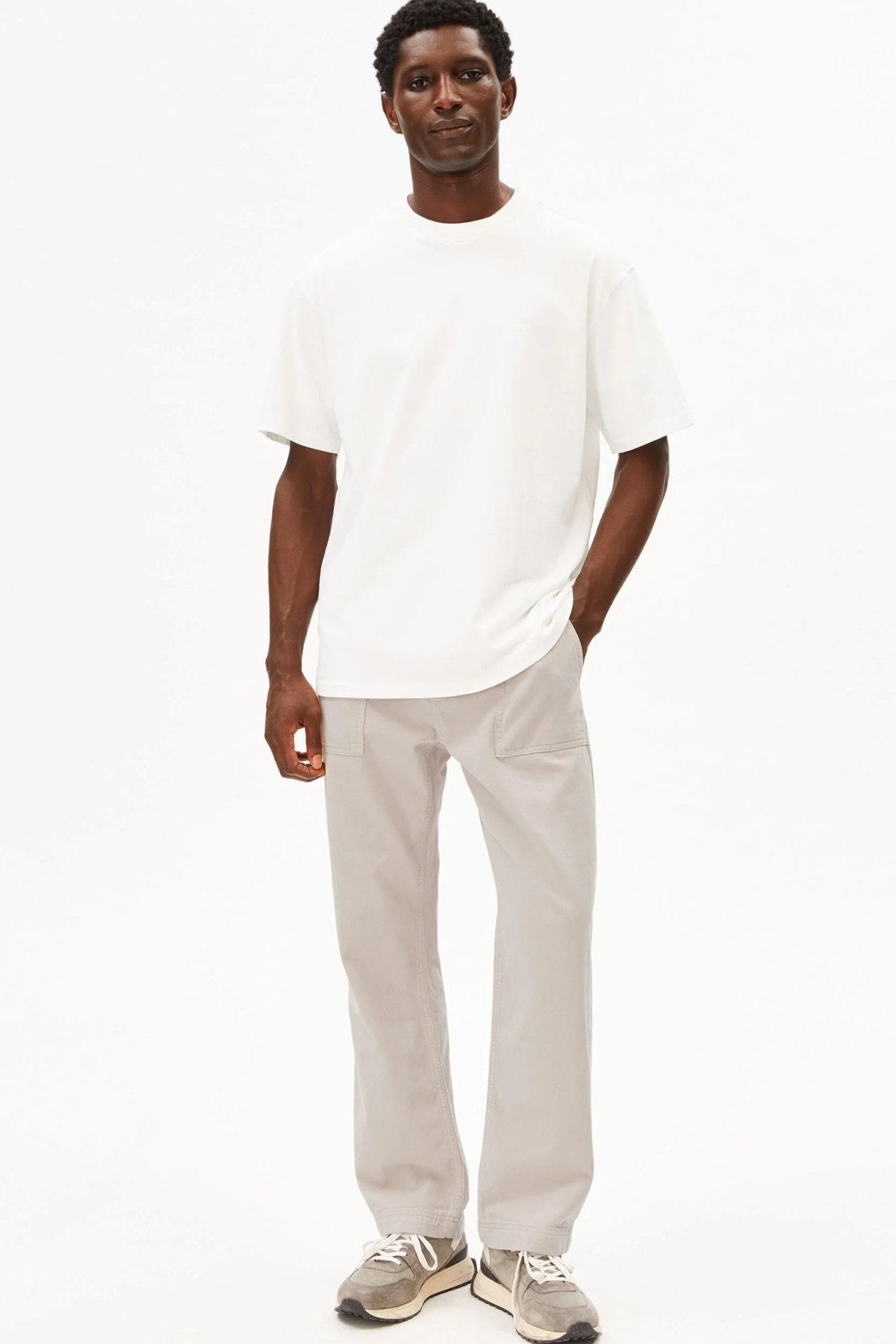 ARMEDANGELS - Maarkos Heavy Weight - White - BACKYARD