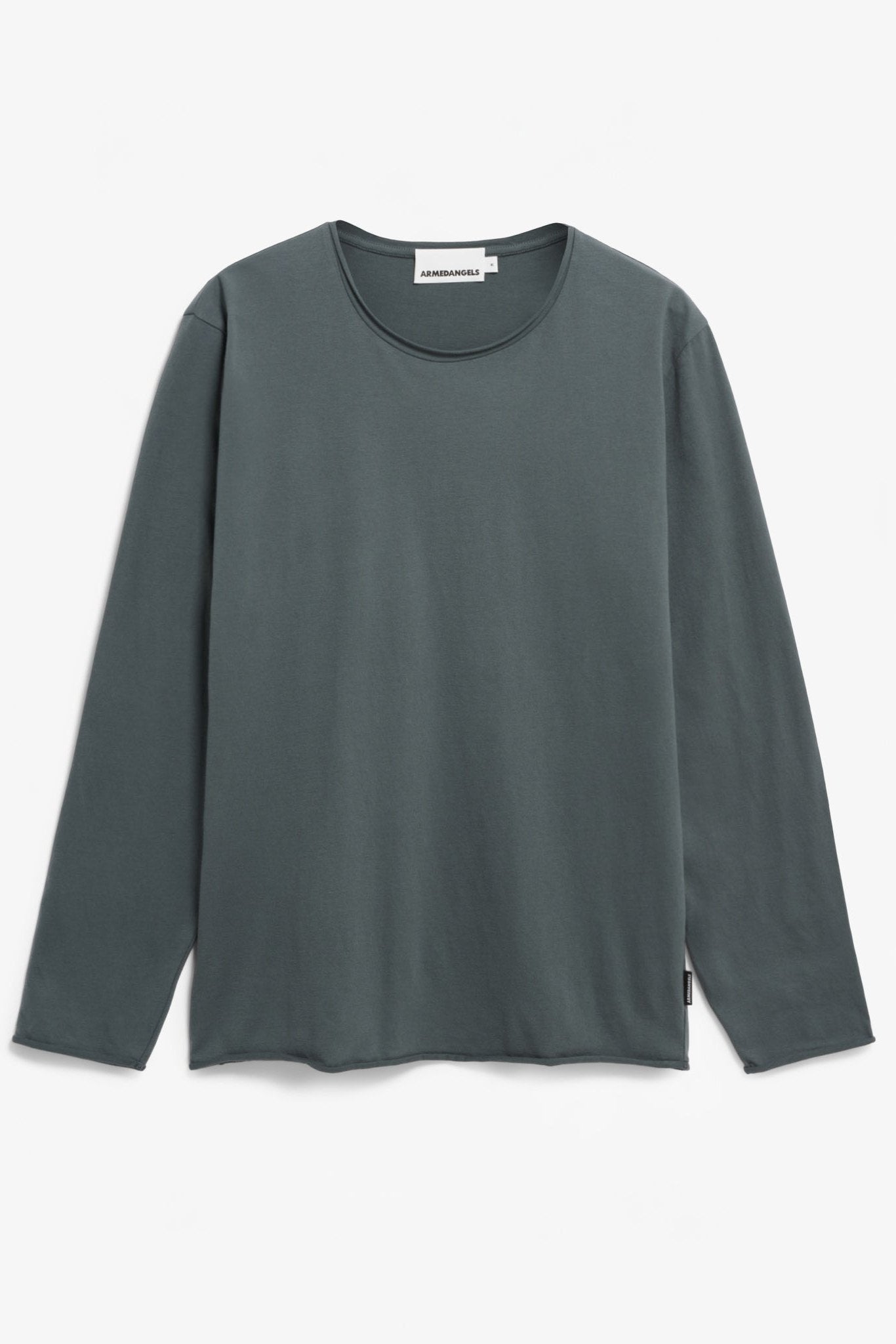 ARMEDANGELS - Maarkos LS Brushed - Space Steel - BACKYARD