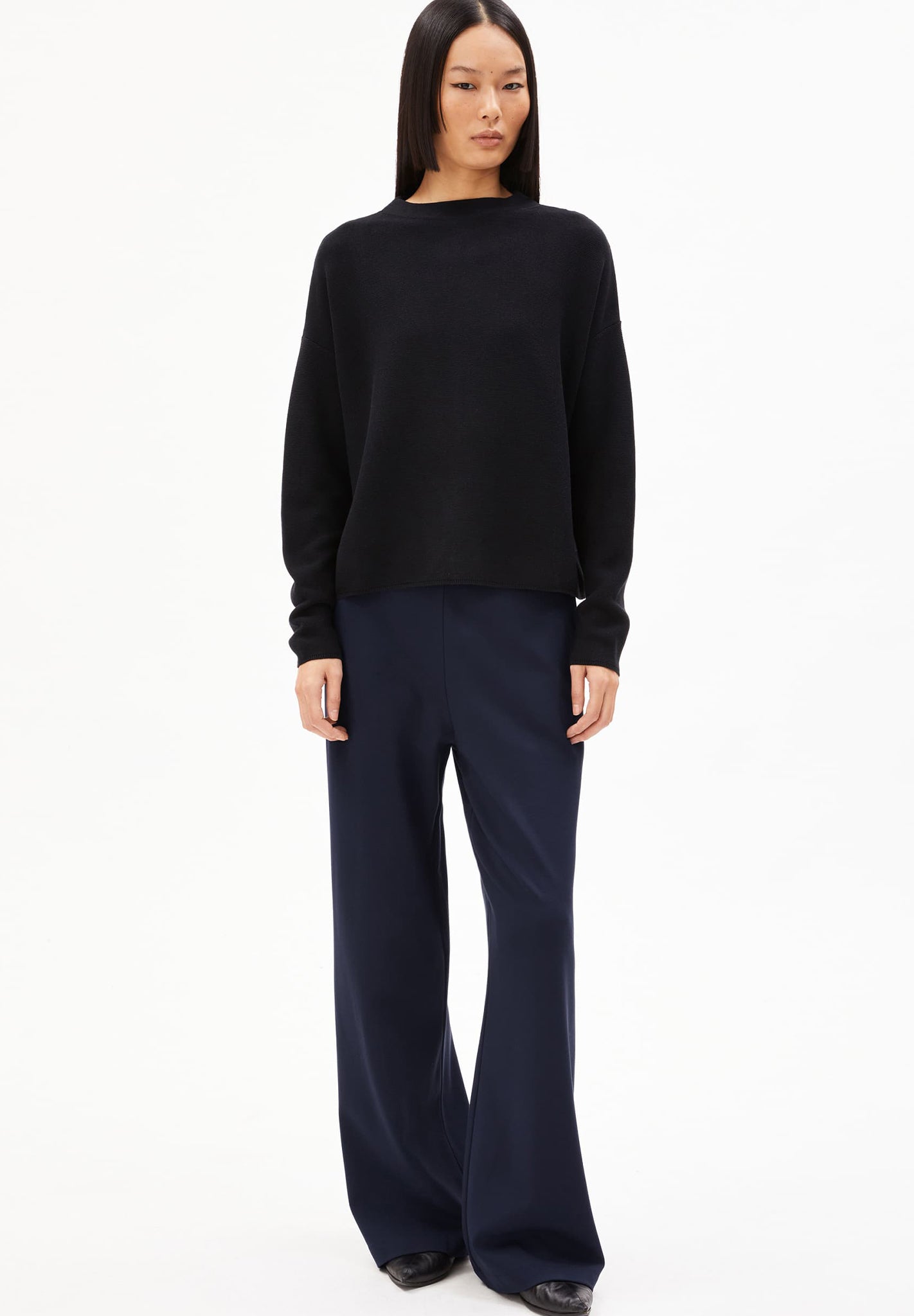 ARMEDANGELS - Merinaa Links Links - Black - BACKYARD