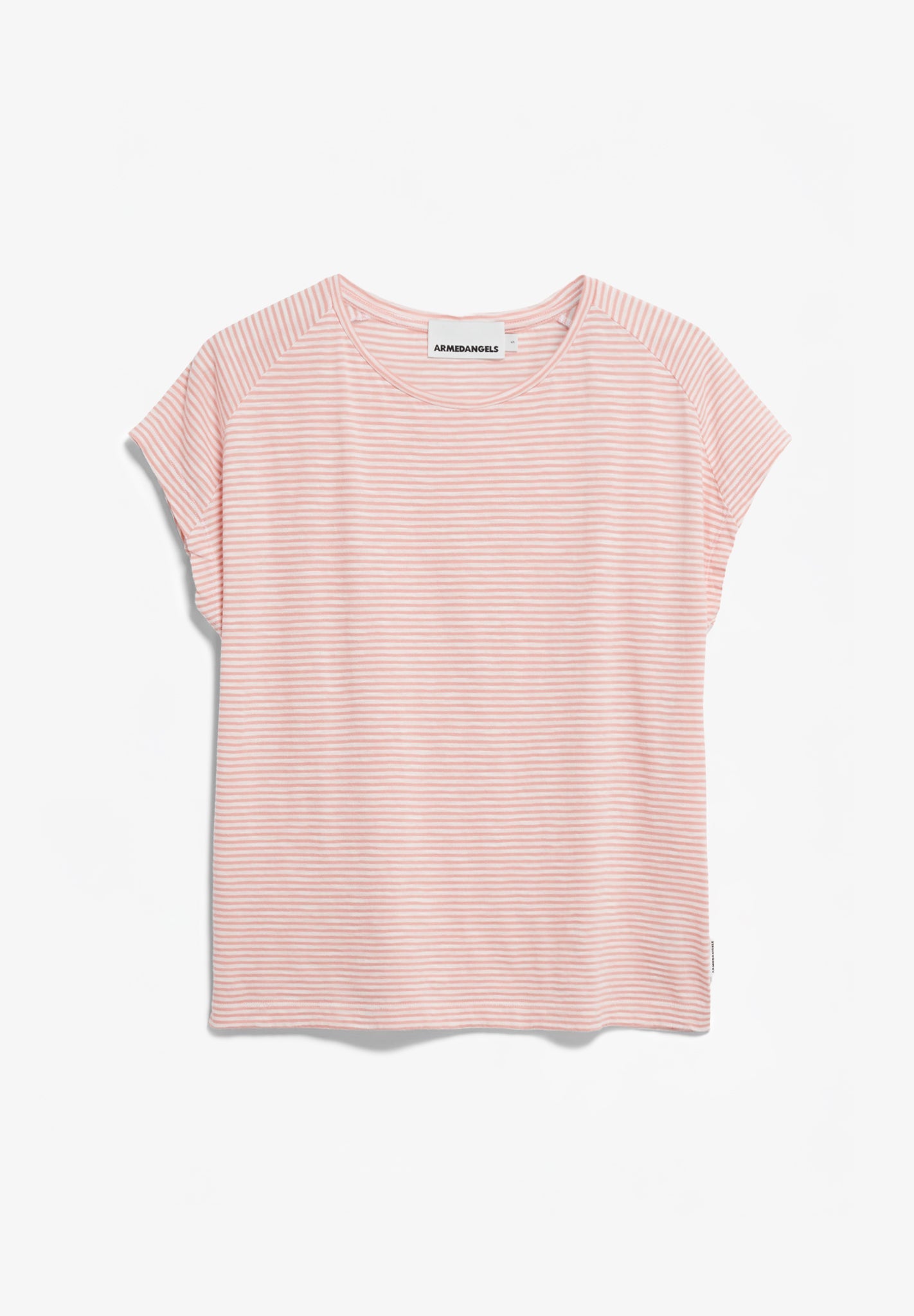 ARMEDANGELS - Oneliaa Lovely Stripes - Deep Rosalilly Oatmilk - BACKYARD