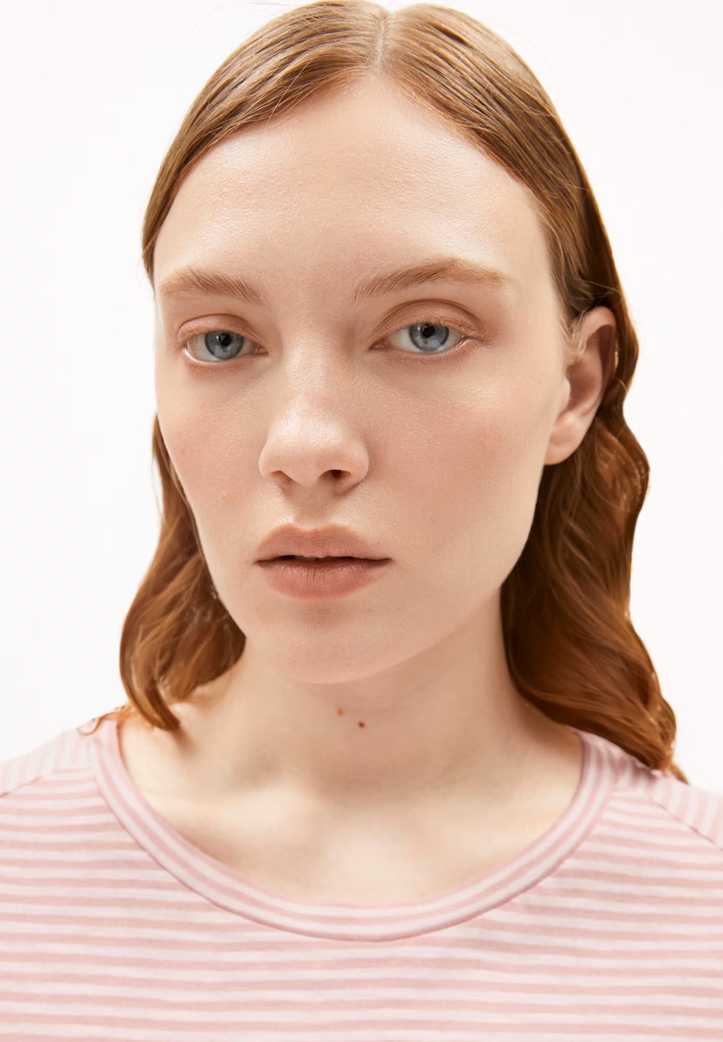 ARMEDANGELS - Oneliaa Lovely Stripes - Deep Rosalilly Oatmilk - BACKYARD