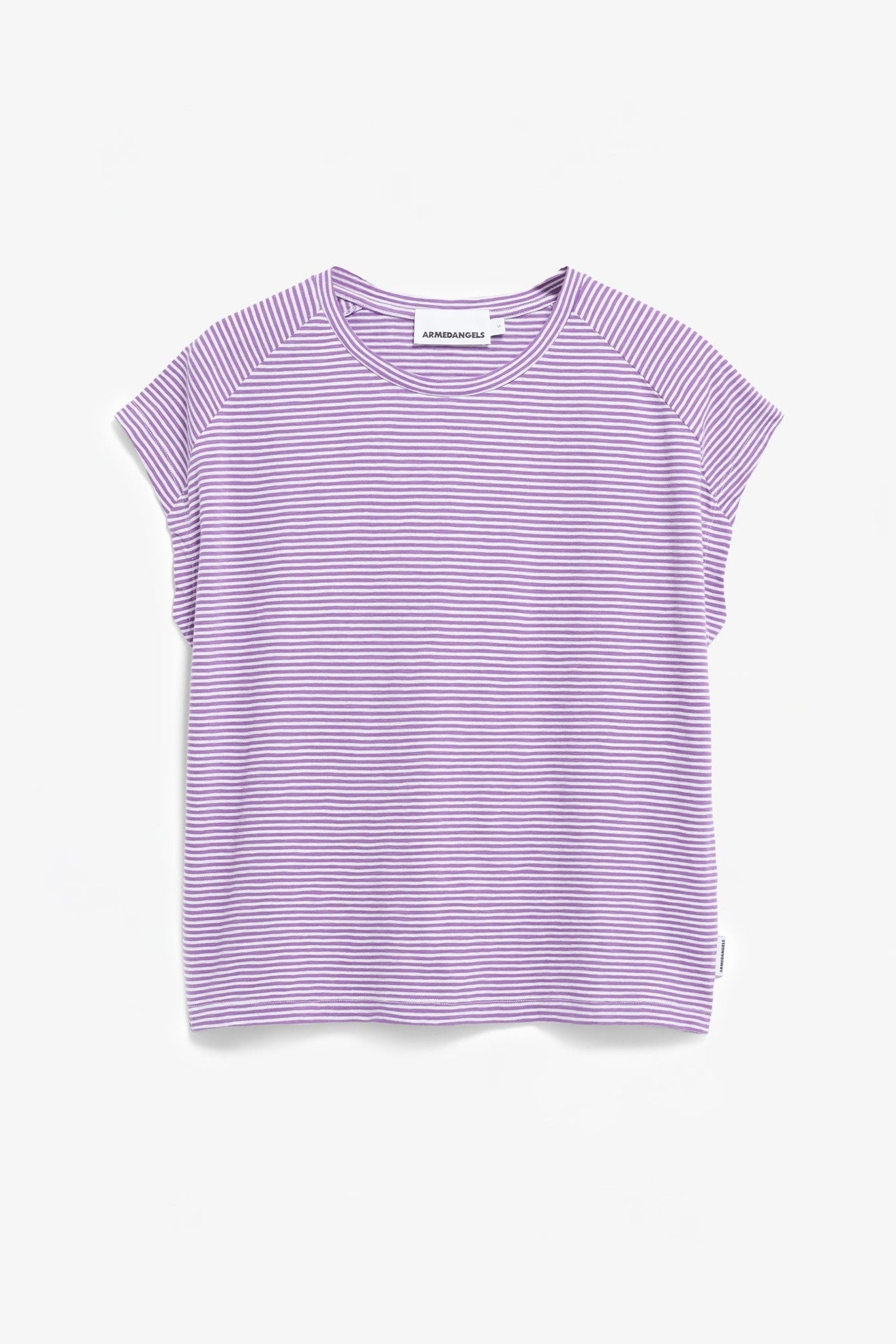 ARMEDANGELS - Oneliaa Lovely Stripes - Orchid Oatmilk - BACKYARD