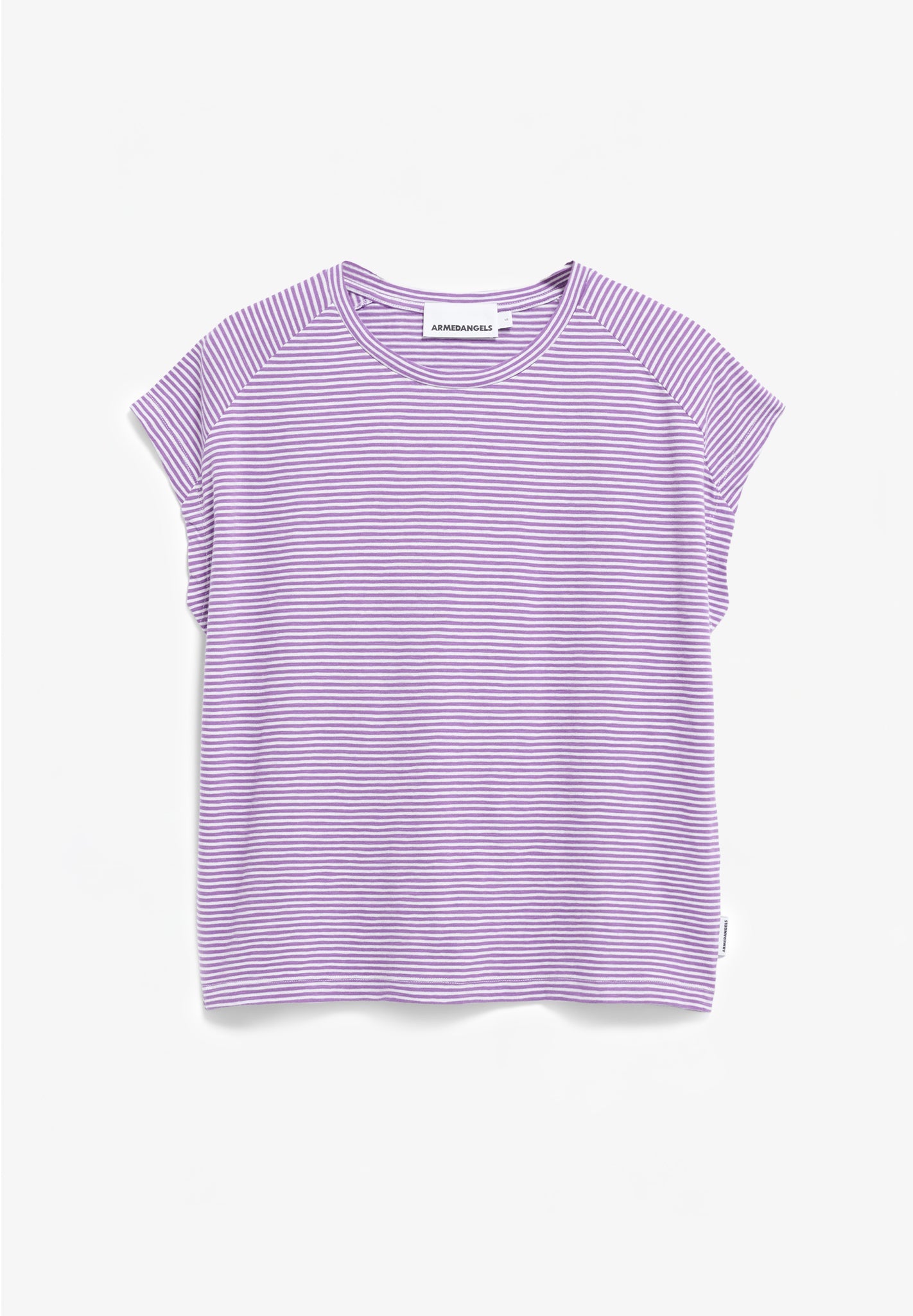 ARMEDANGELS - Oneliaa Lovely Stripes - Orchid Oatmilk - BACKYARD