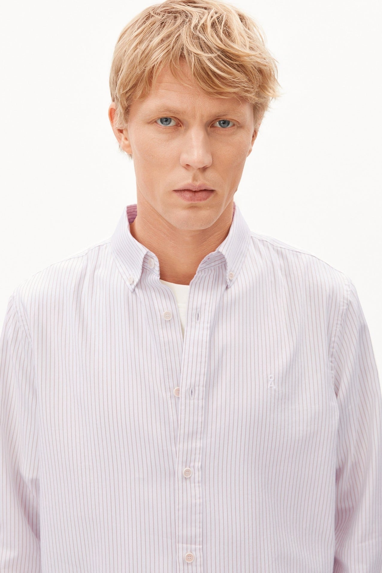 ARMEDANGELS-Quaasa Stripes-Honey Reed-BACKYARD