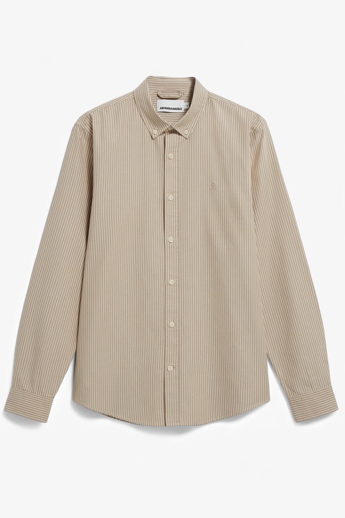 ARMEDANGELS - Quaasa Stripes - Light Sage Oatmilk - BACKYARD