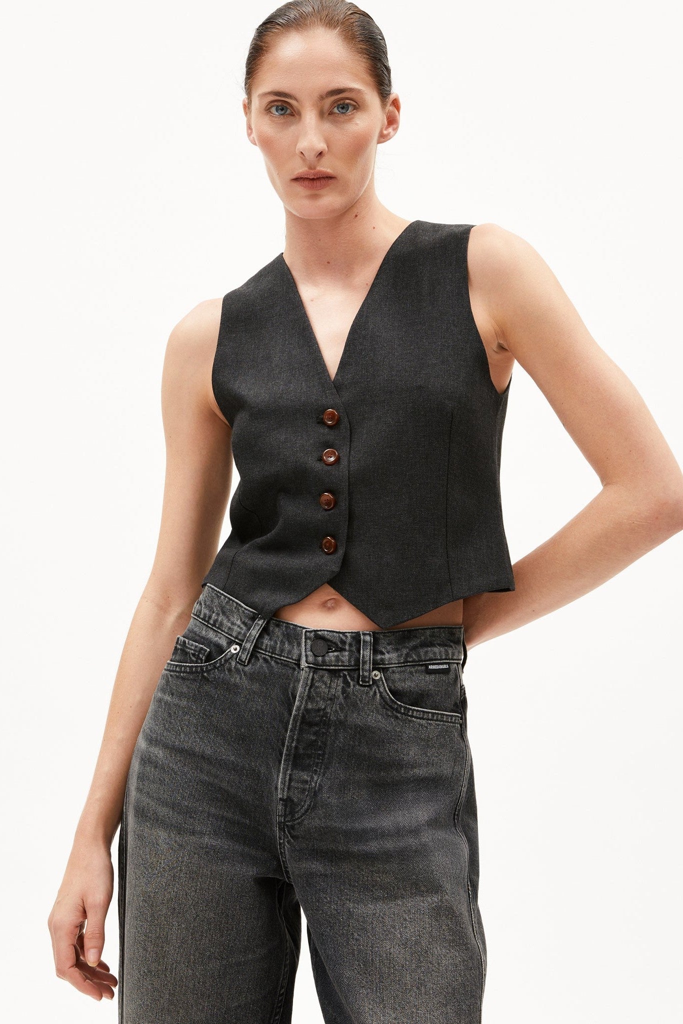 ARMEDANGELS - Sineriaa Premium - Steel Melange - BACKYARD