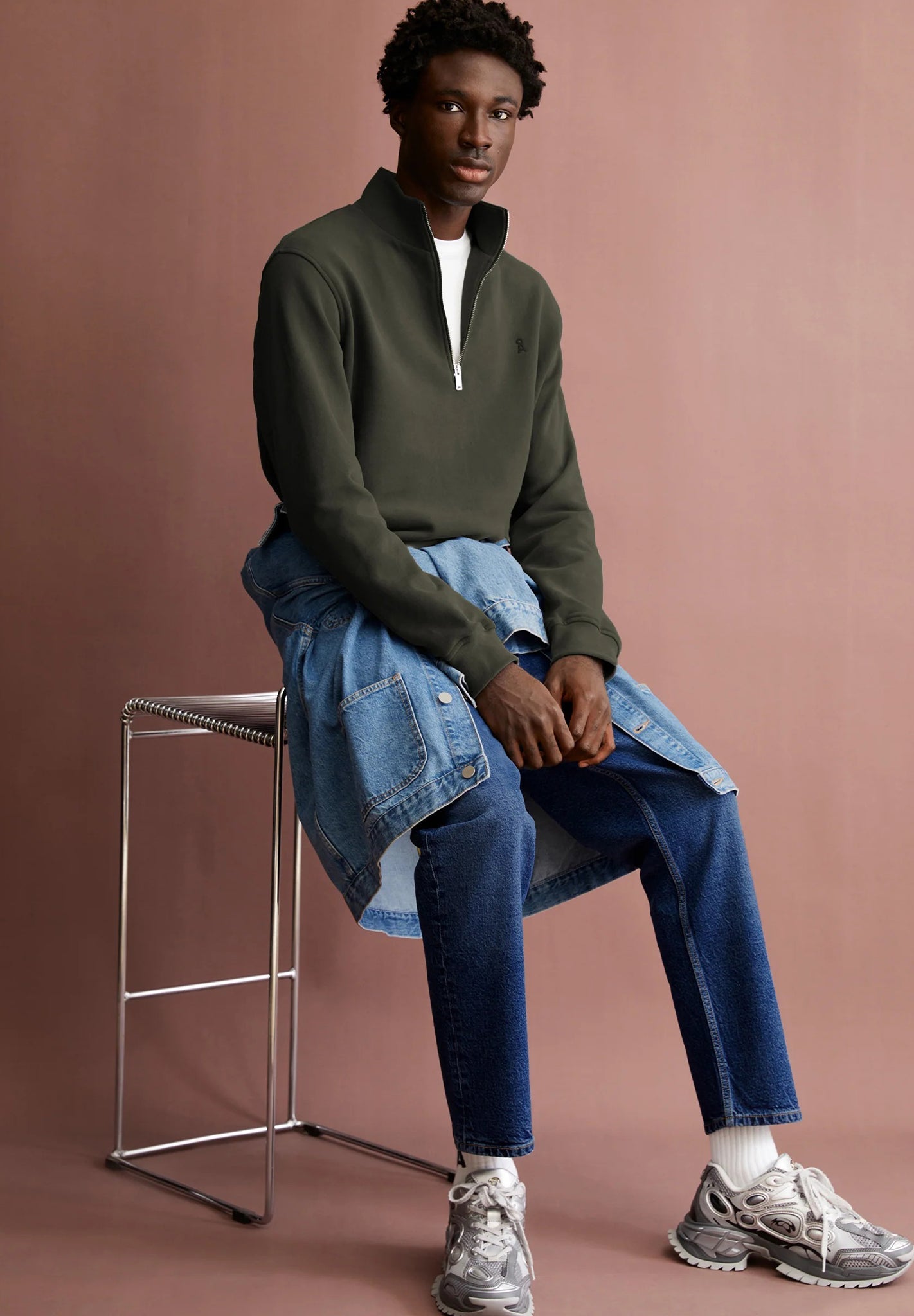 ARMEDANGELS - Waarlo Fleece - Forest Pine - BACKYARD