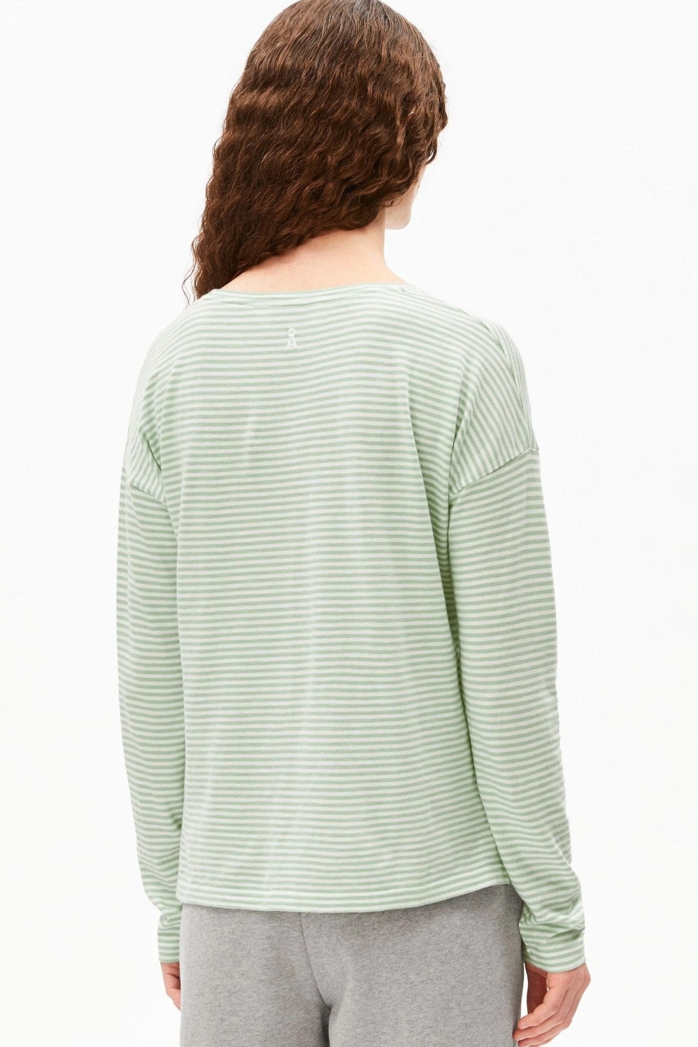 ARMEDANGELS - Xianaa Lovely Stripes - Oatmilk Foam - BACKYARD