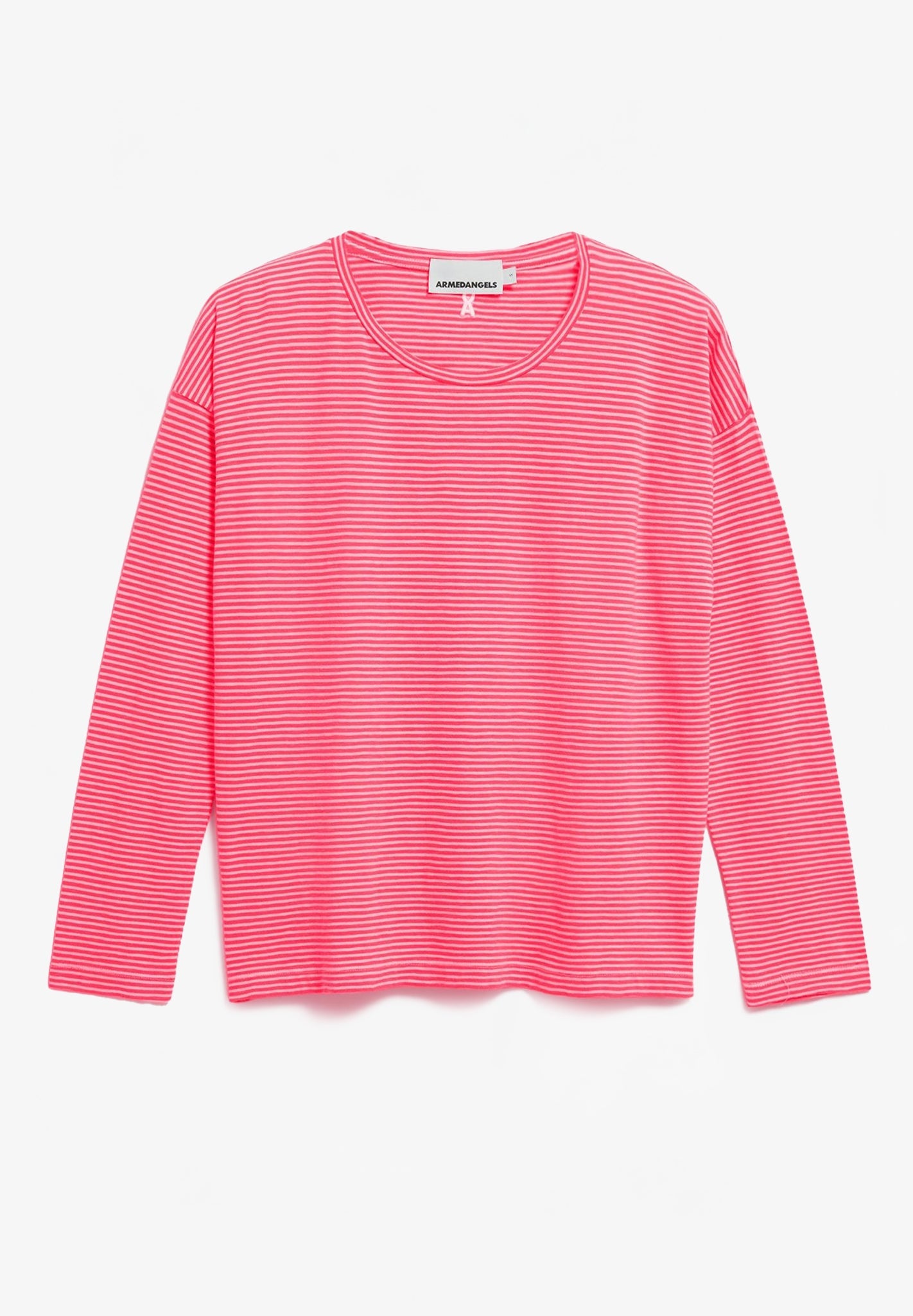 ARMEDANGELS - Xianaa Lovely Stripes - Pink Mist Mars Red - BACKYARD