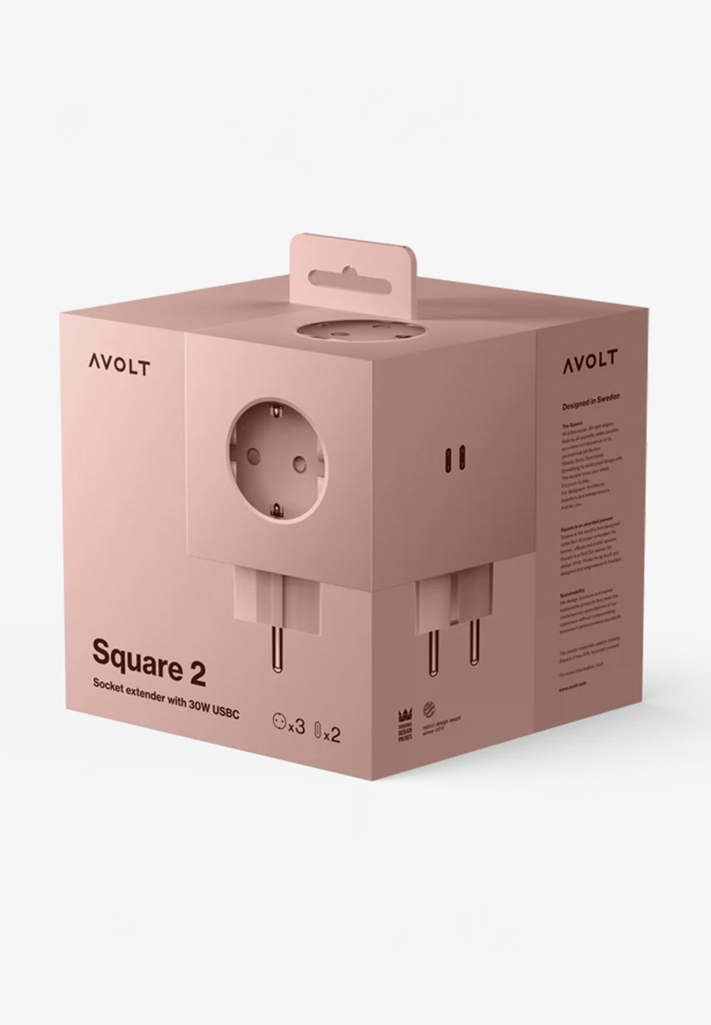 AVOLT - Square 2 - Old Pink - BACKYARD