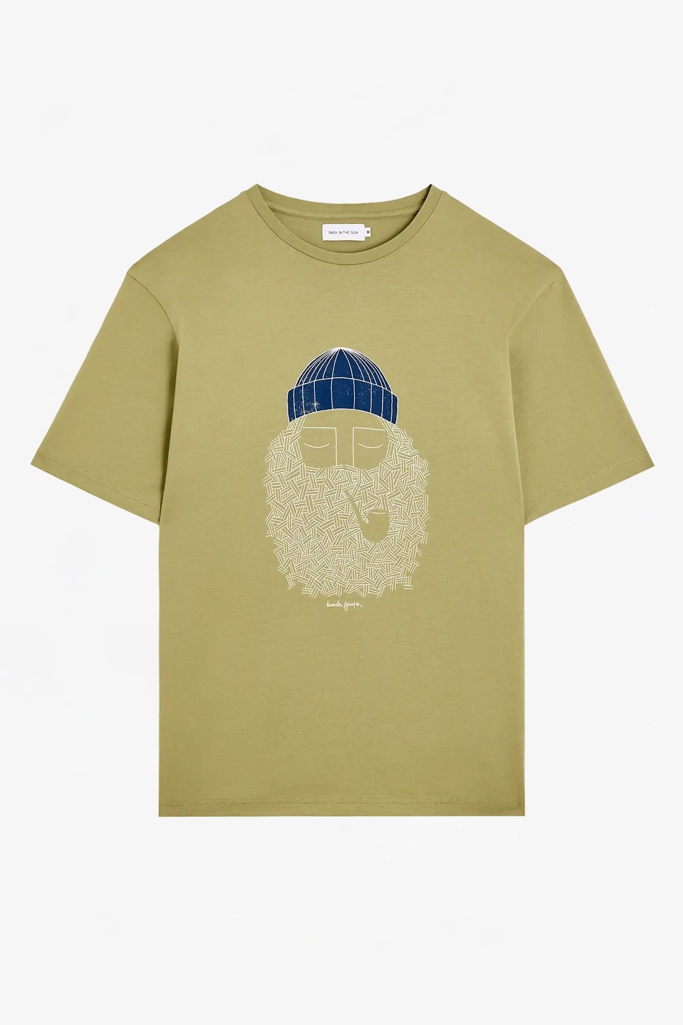 BASK IN THE SUN - Smoking Pipe Tee - Lichen - BACKYARD