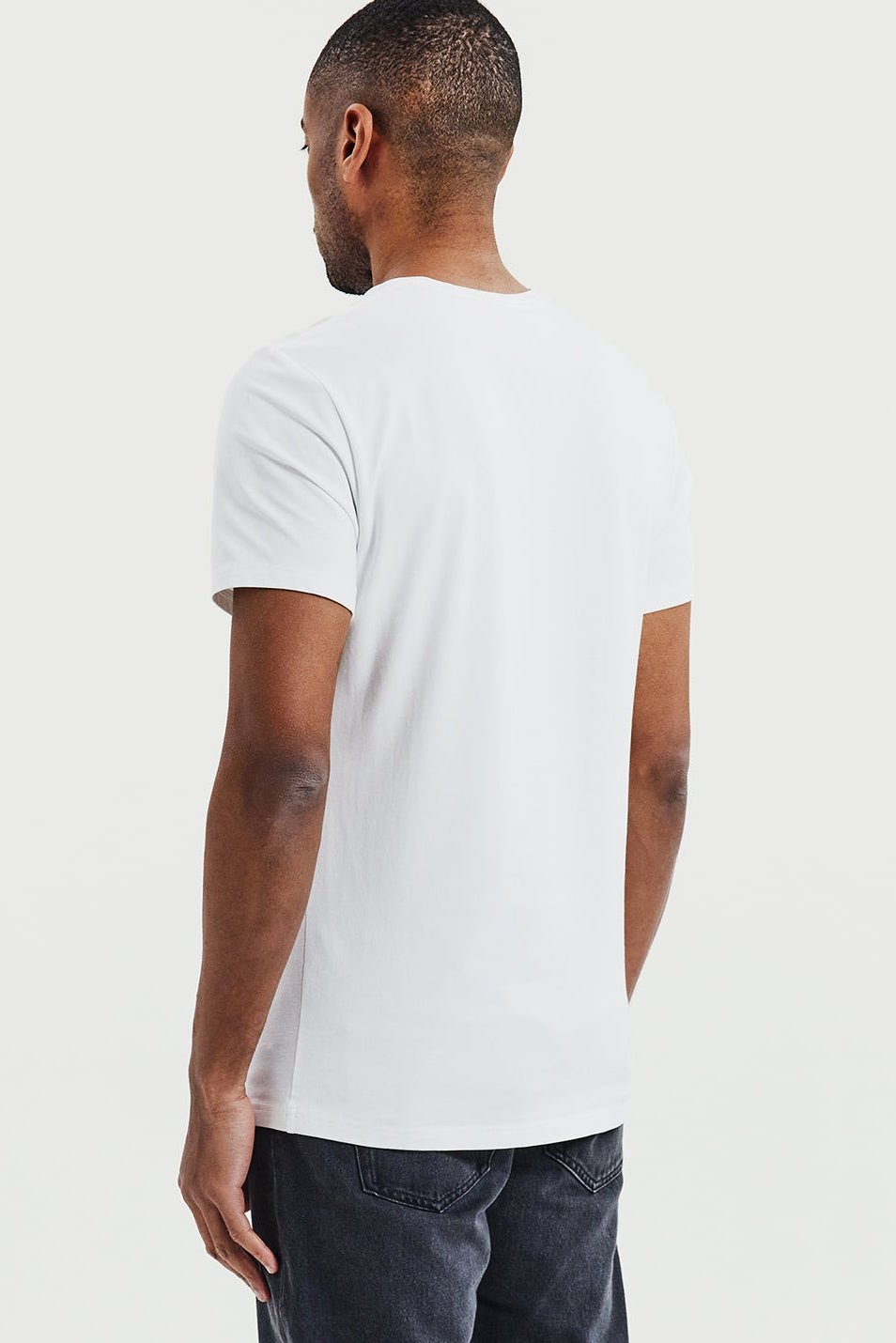 BREAD & BOXERS - Crew - Neck Regular - White - BACKYARD