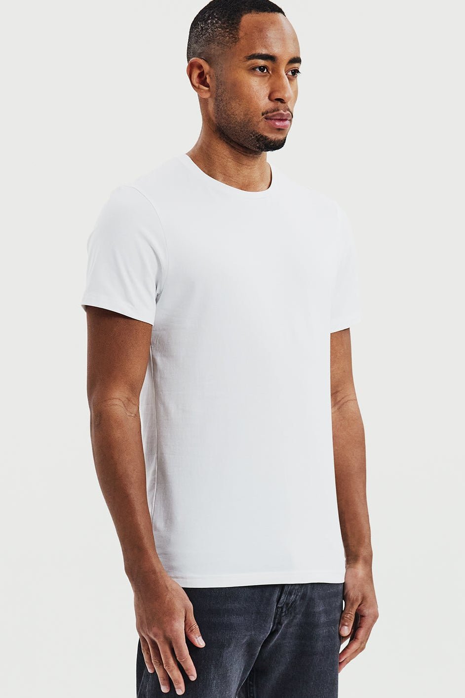 BREAD & BOXERS - Crew - Neck Regular - White - BACKYARD