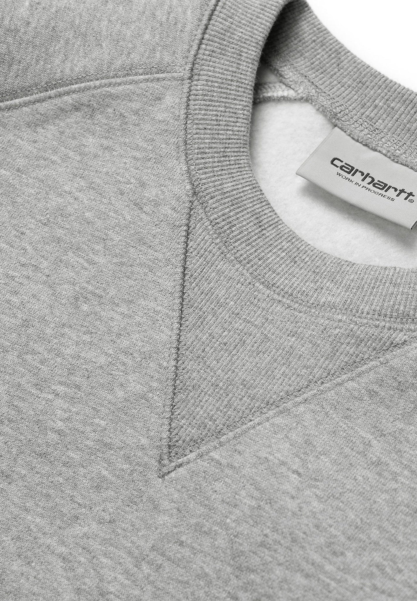 CARHARTT WIP - Chase Sweat - Grey Heather Gold - BACKYARD