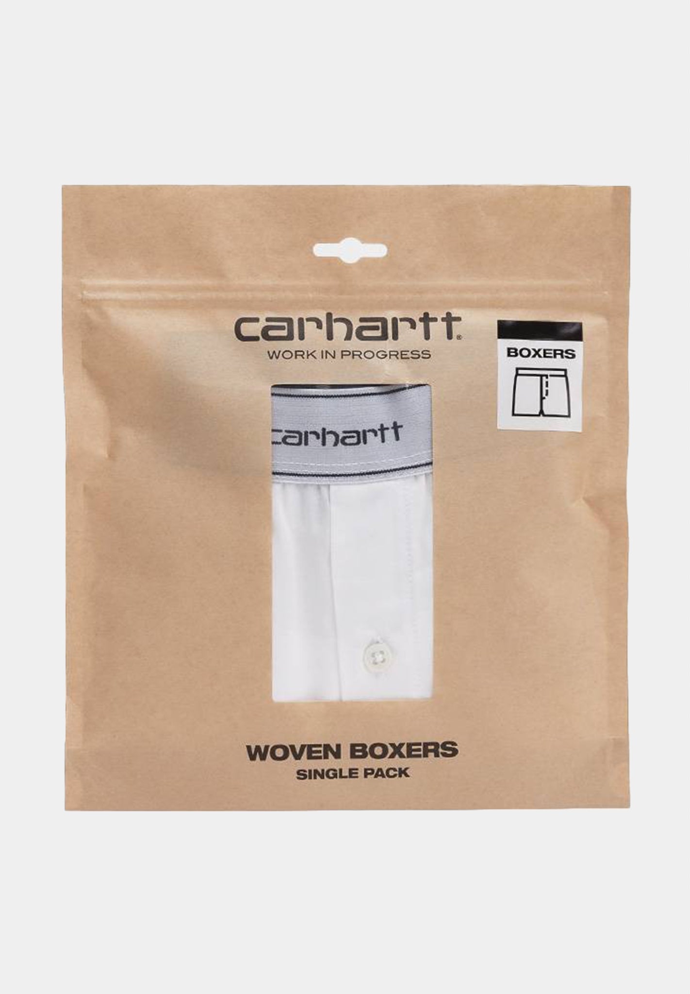 CARHARTT WIP - Cotton Script Boxers - White - BACKYARD