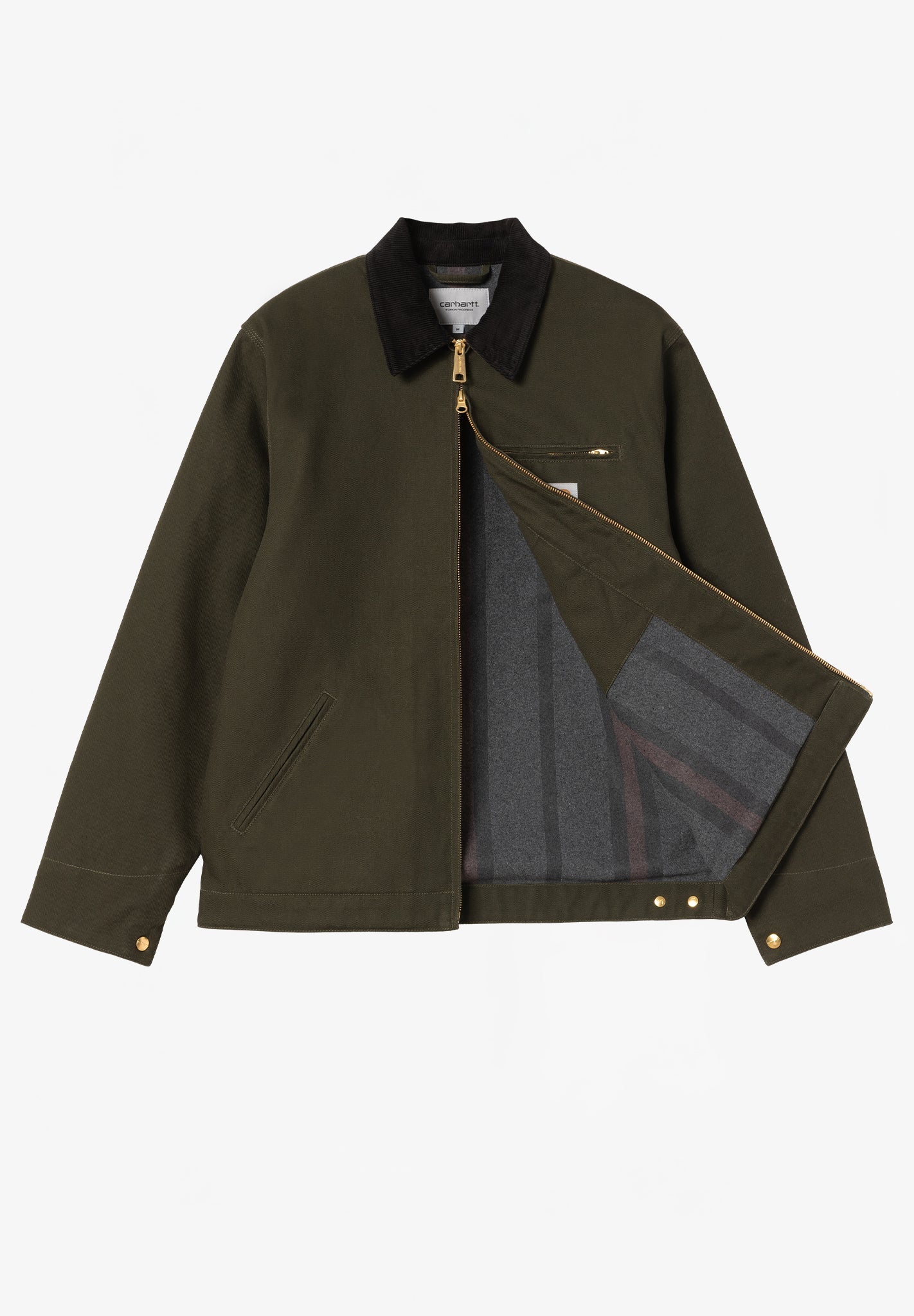 CARHARTT WIP - Detroit Jacket - Olive Black Rigid - BACKYARD