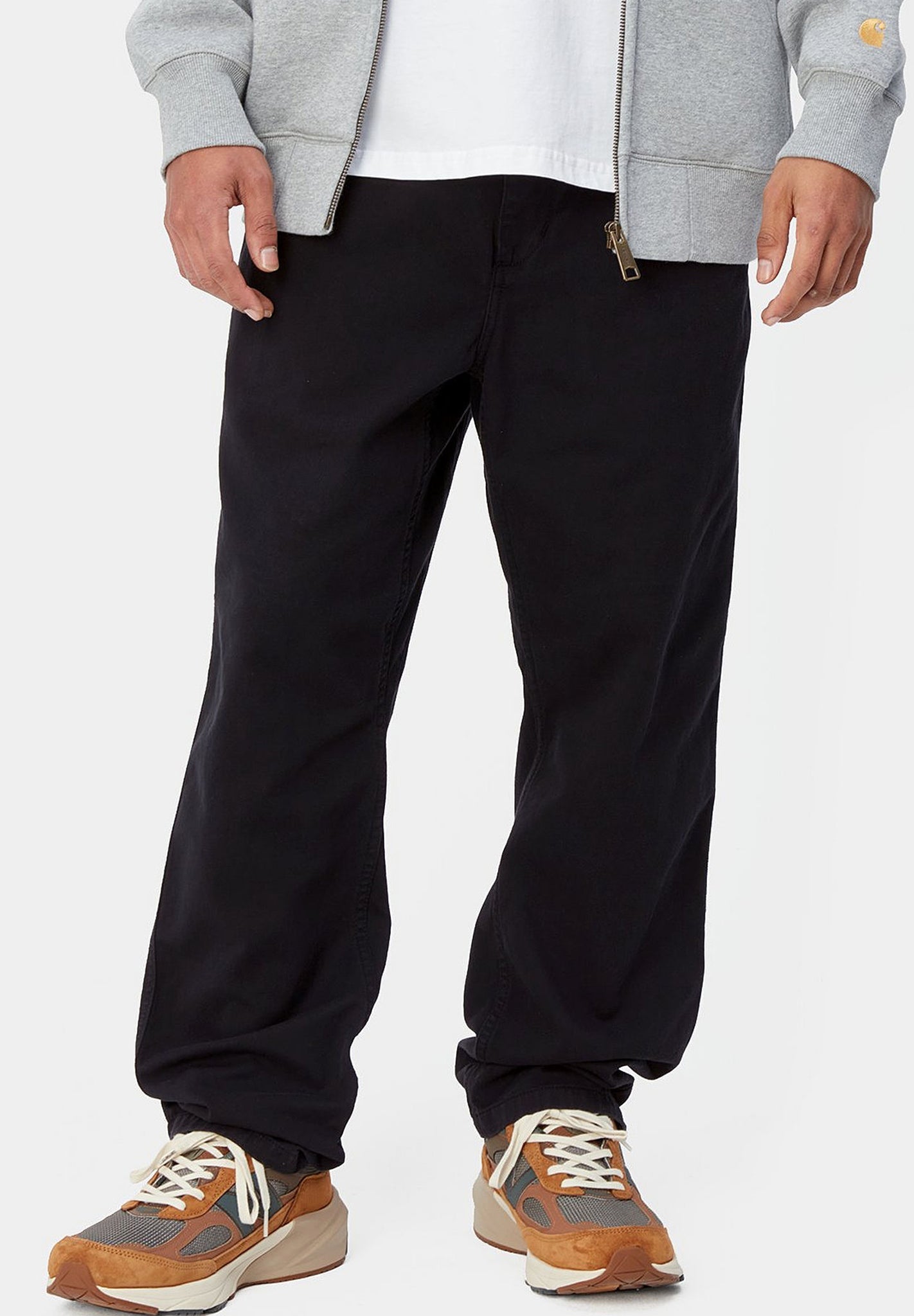 CARHARTT WIP - Flint Pant - Black Garment Dyed - BACKYARD