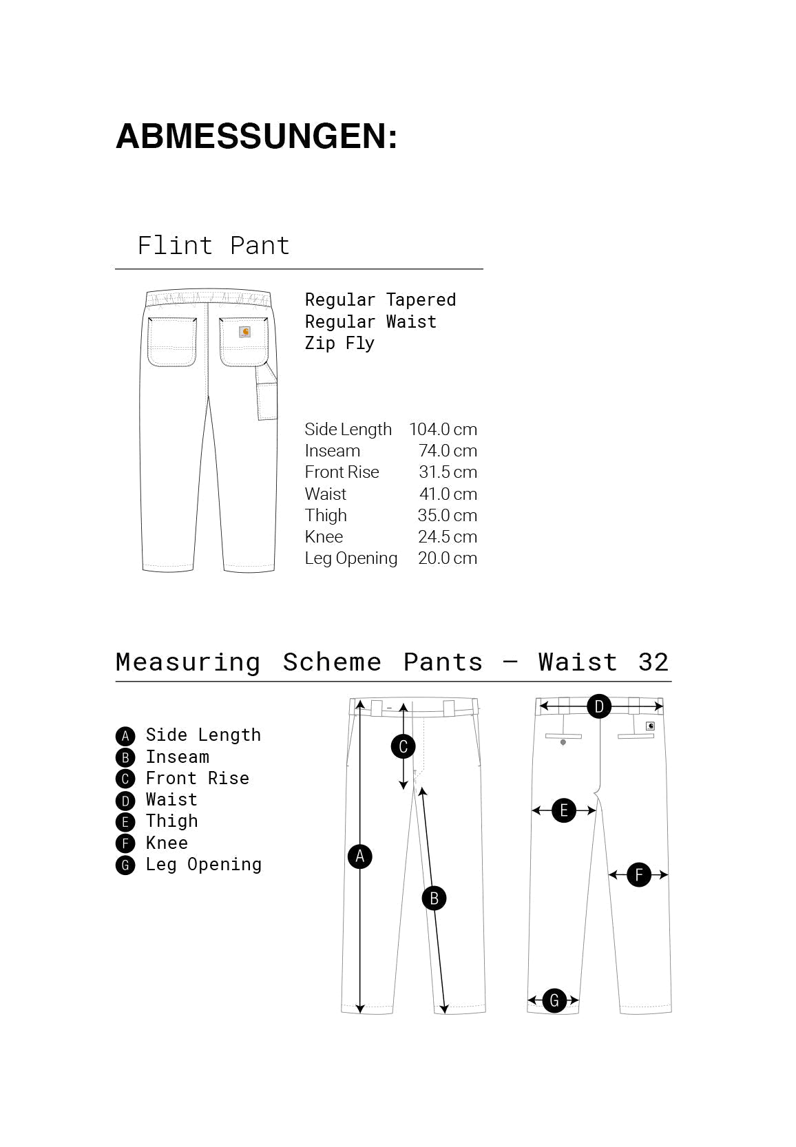 CARHARTT WIP - Flint Pant - Park - BACKYARD