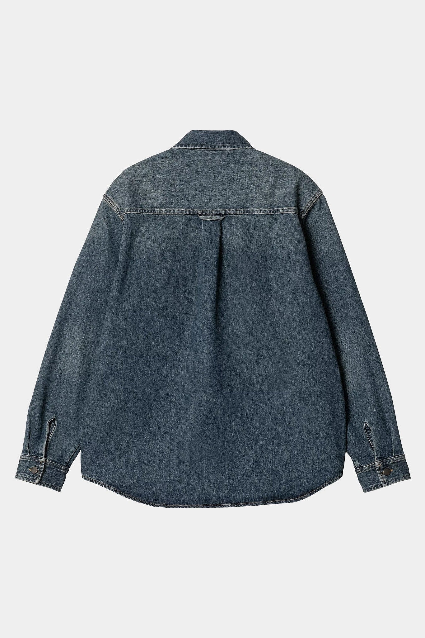 CARHARTT WIP - Lincoln Shirt Jac - Blue Worn Used Washed - BACKYARD