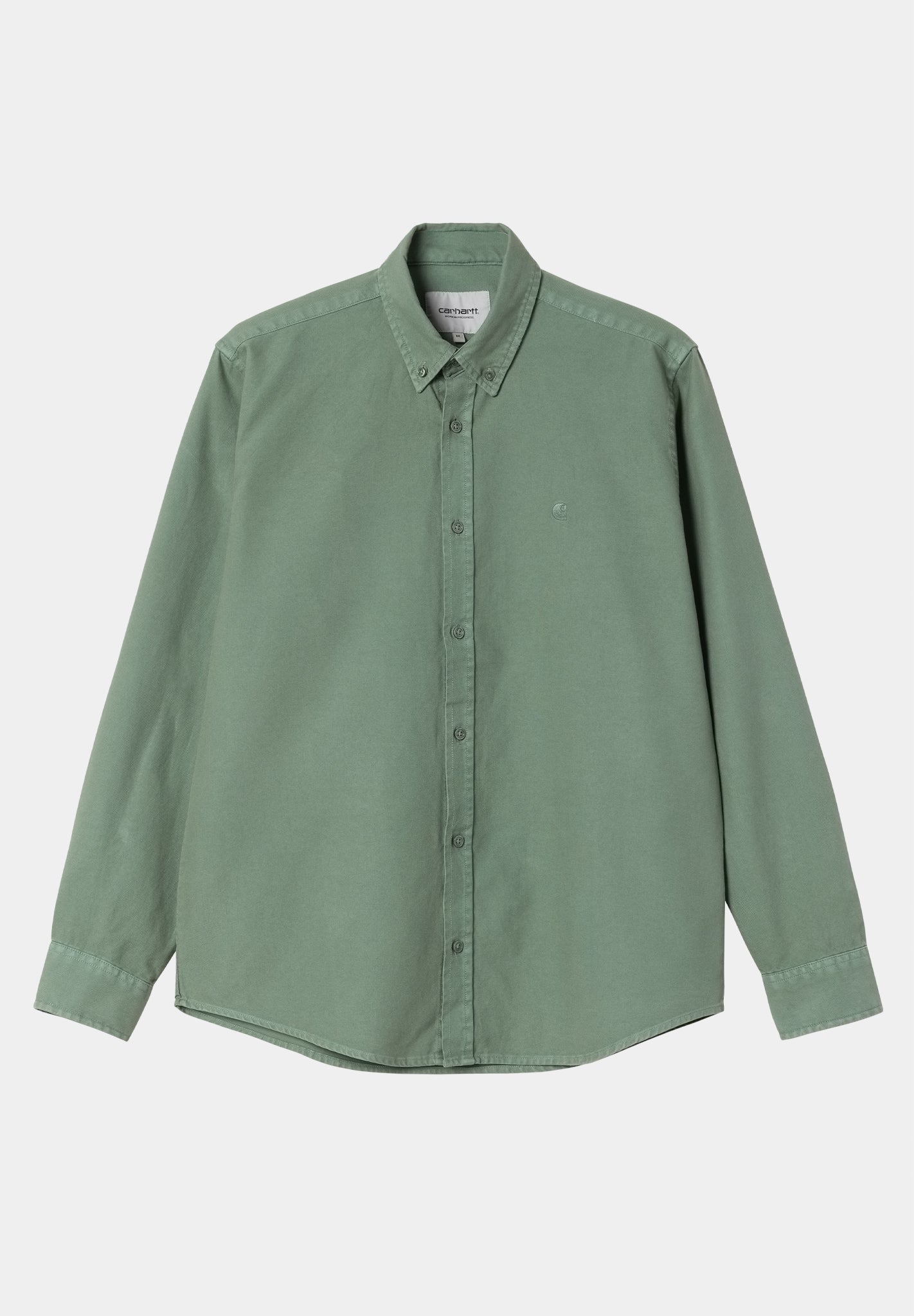 CARHARTT WIP - L/S Bolton Shirt - Park Garment Dyed - BACKYARD