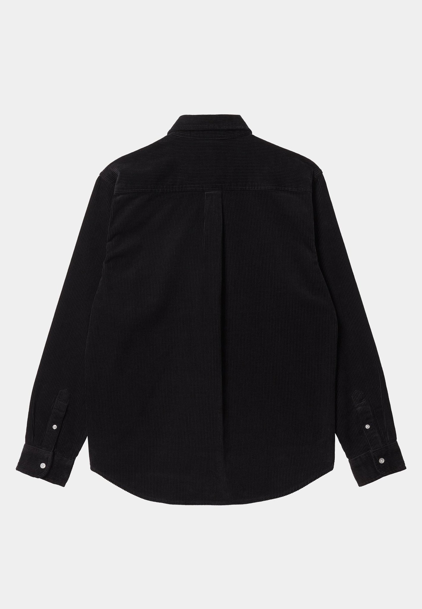 CARHARTT WIP - L/S Madison Fine Cord Shirt - Black Wax - BACKYARD