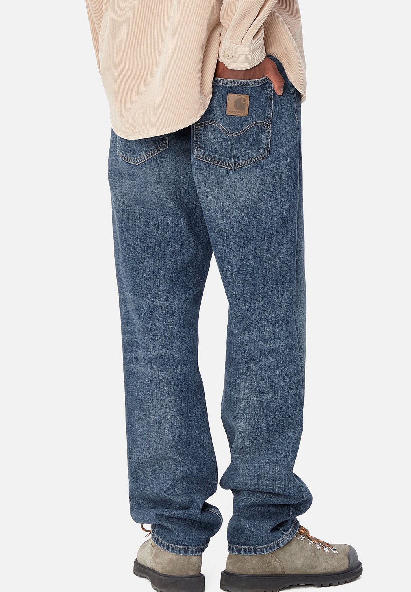 CARHARTT WIP - Marlow Pant - Blue Dark Used Wash - BACKYARD