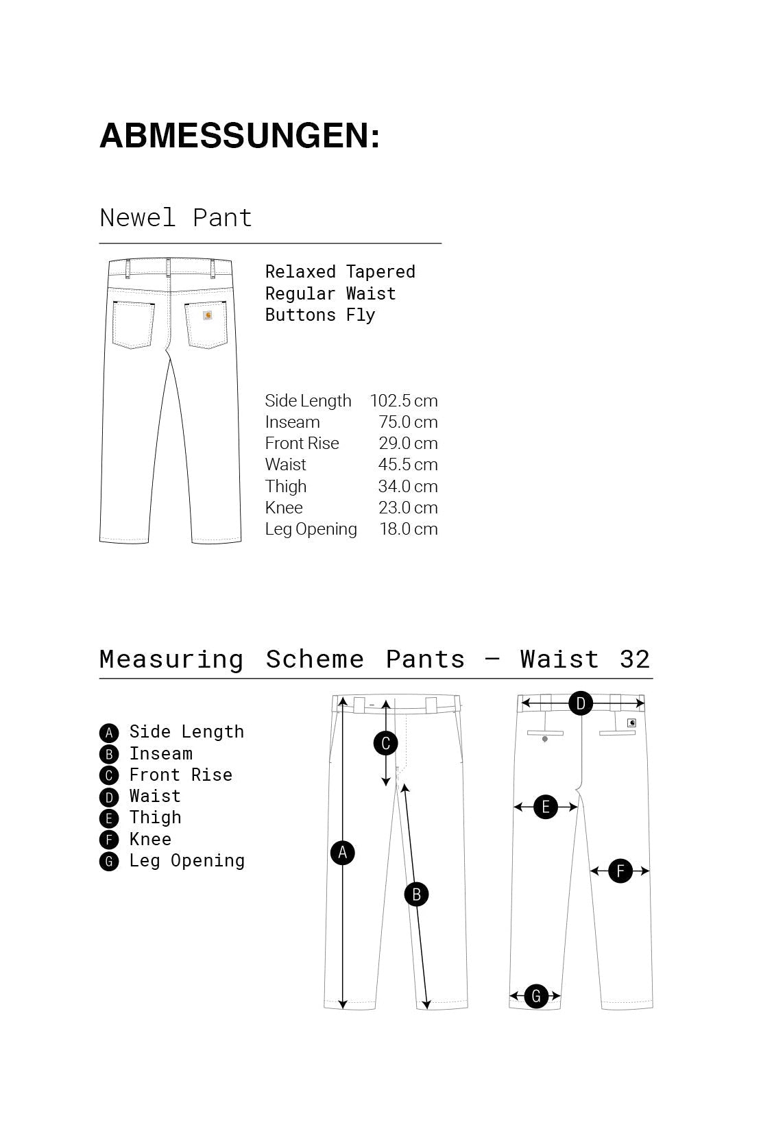 CARHARTT WIP - Newel Pant - Black Stone Washed - BACKYARD