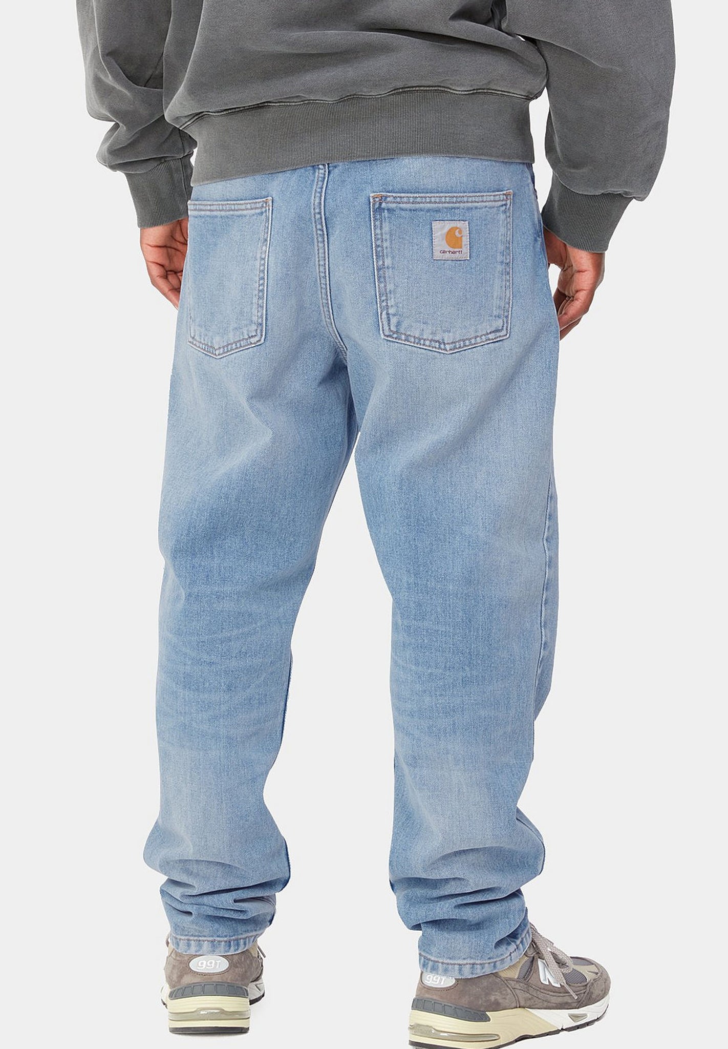 CARHARTT WIP - Newel Pant - Blue Light Used Wash - BACKYARD