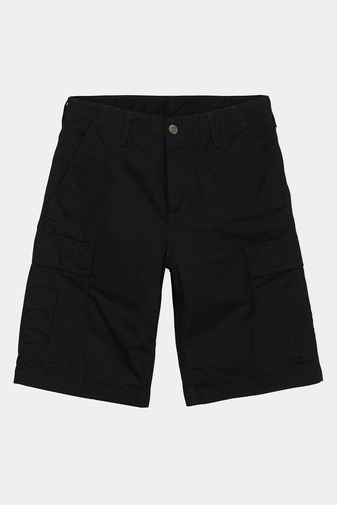 CARHARTT WIP - Regular Cargo Short - Black Rinsed - BACKYARD