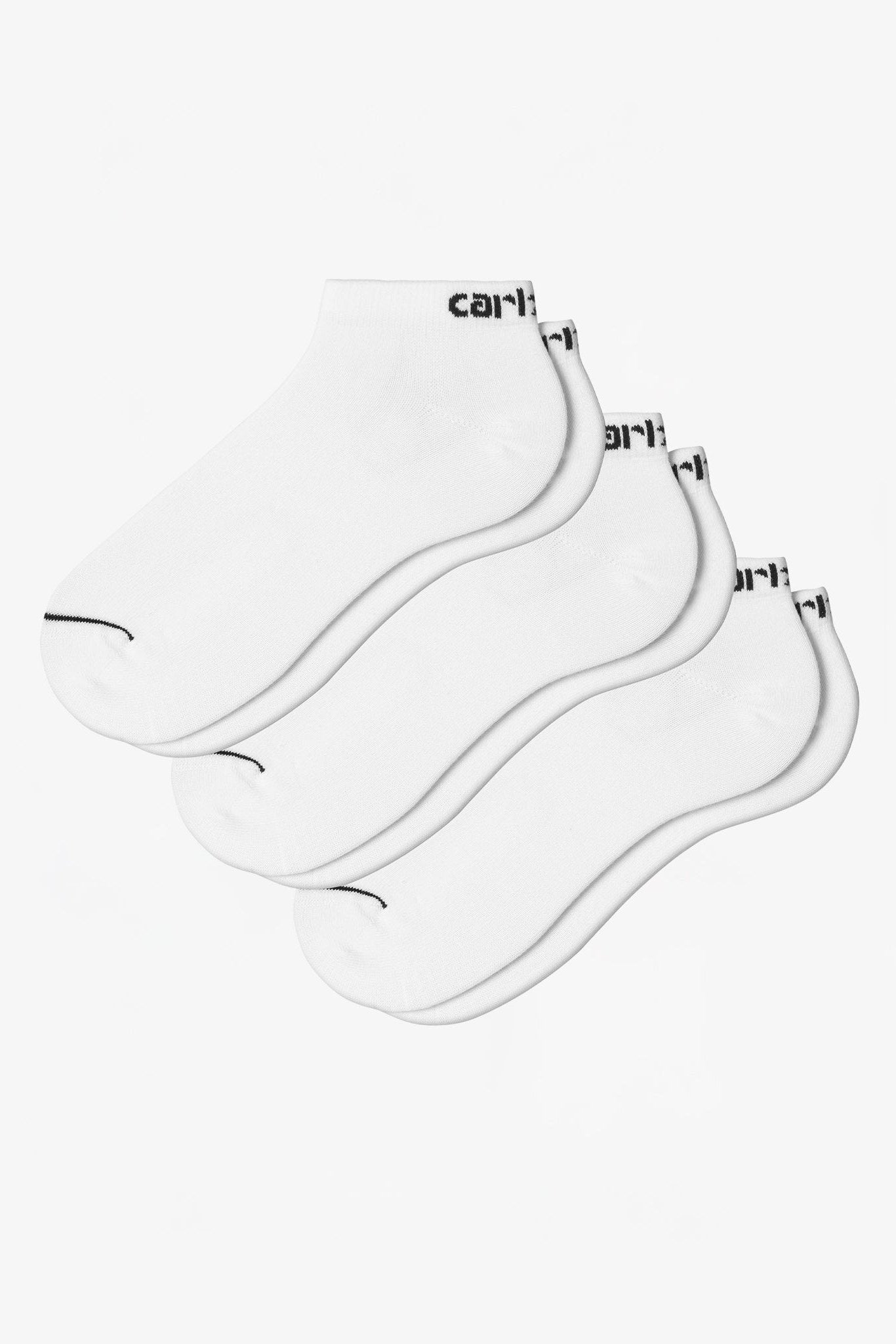 CARHARTT WIP - Script Sneakers Socks - White Black - BACKYARD
