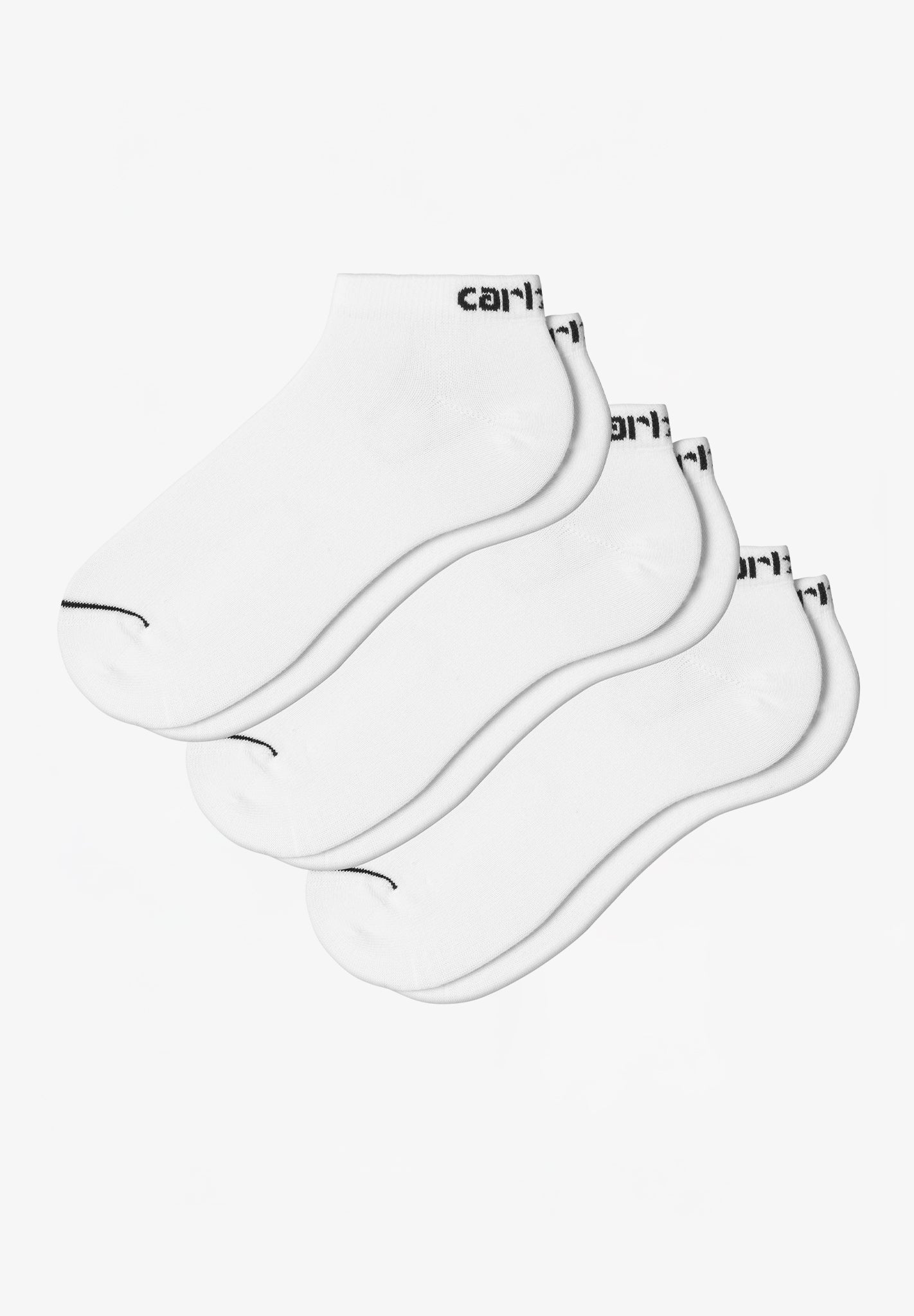 CARHARTT WIP - Script Sneakers Socks - White Black - BACKYARD