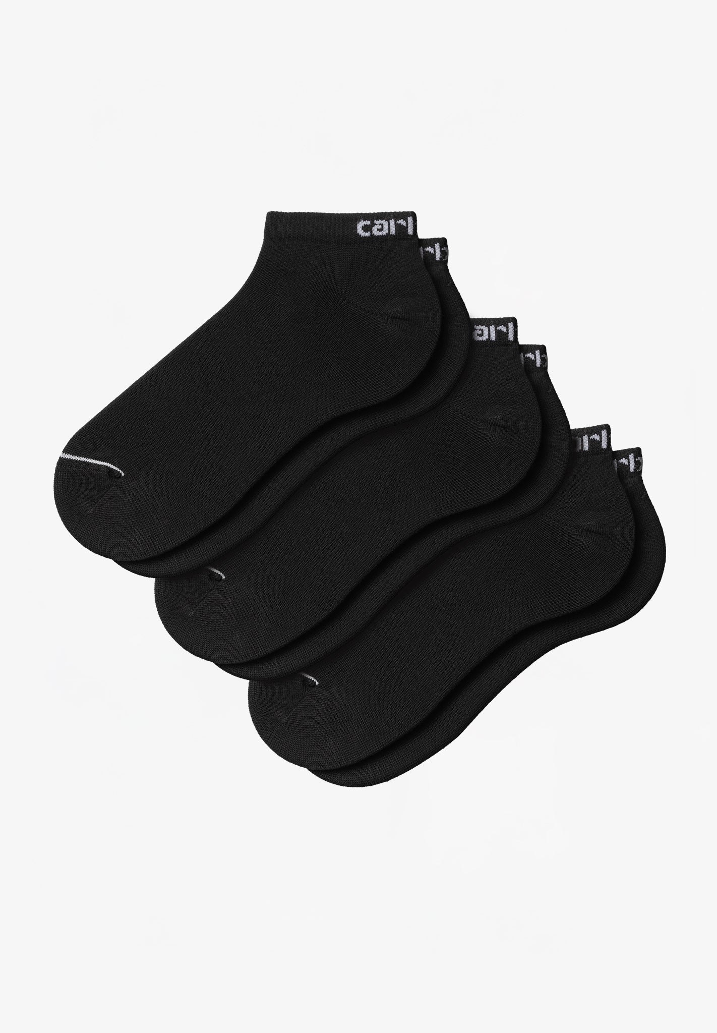 CARHARTT WIP - Script Sneakers Socks - Black White - BACKYARD