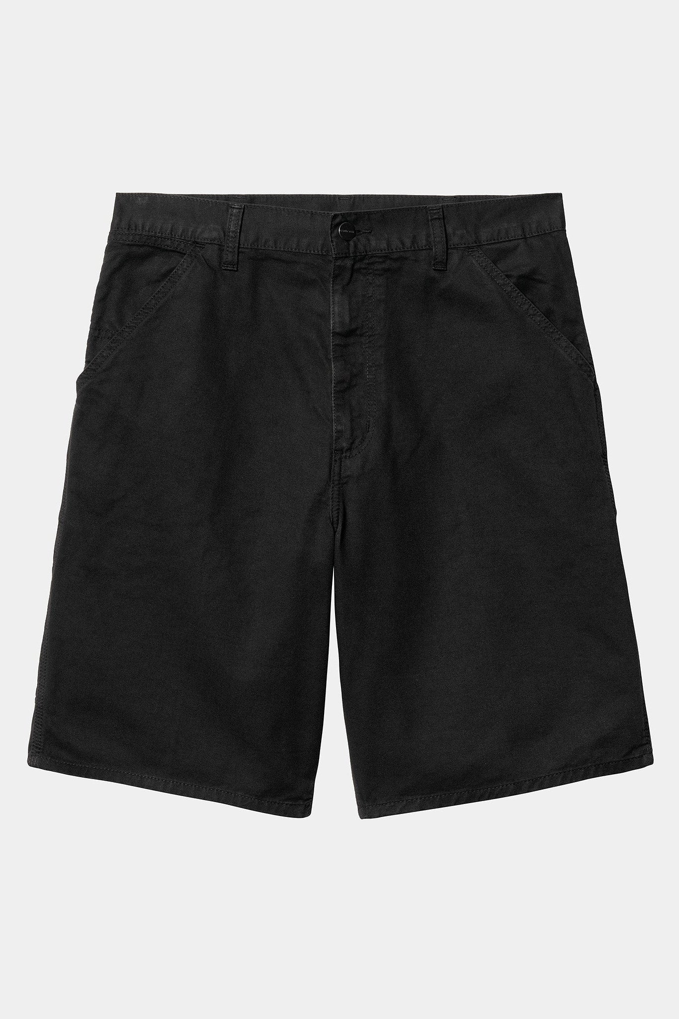 CARHARTT WIP - Single Knee Short - Black Garment Dyed - BACKYARD